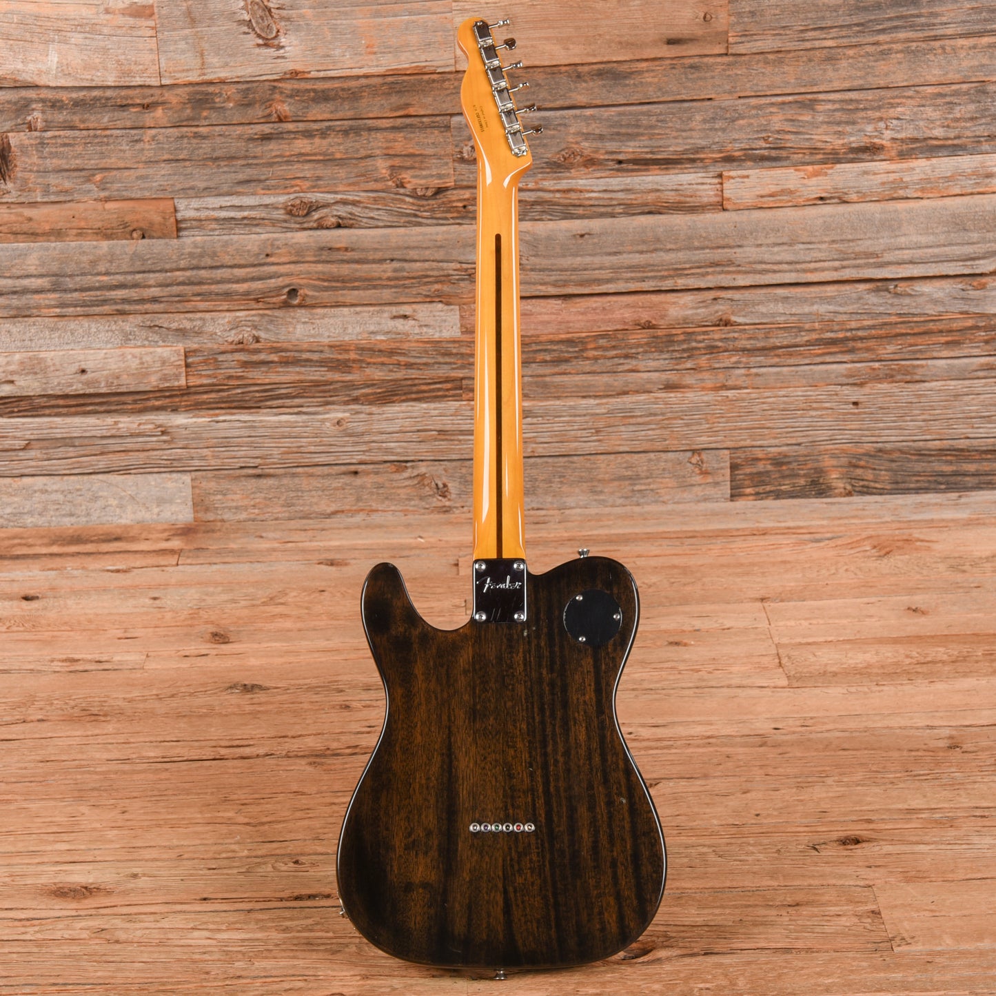 Fender Modern Player Telecaster Deluxe Thinline Transparent Black 2014 Electric Guitars / Semi-Hollow