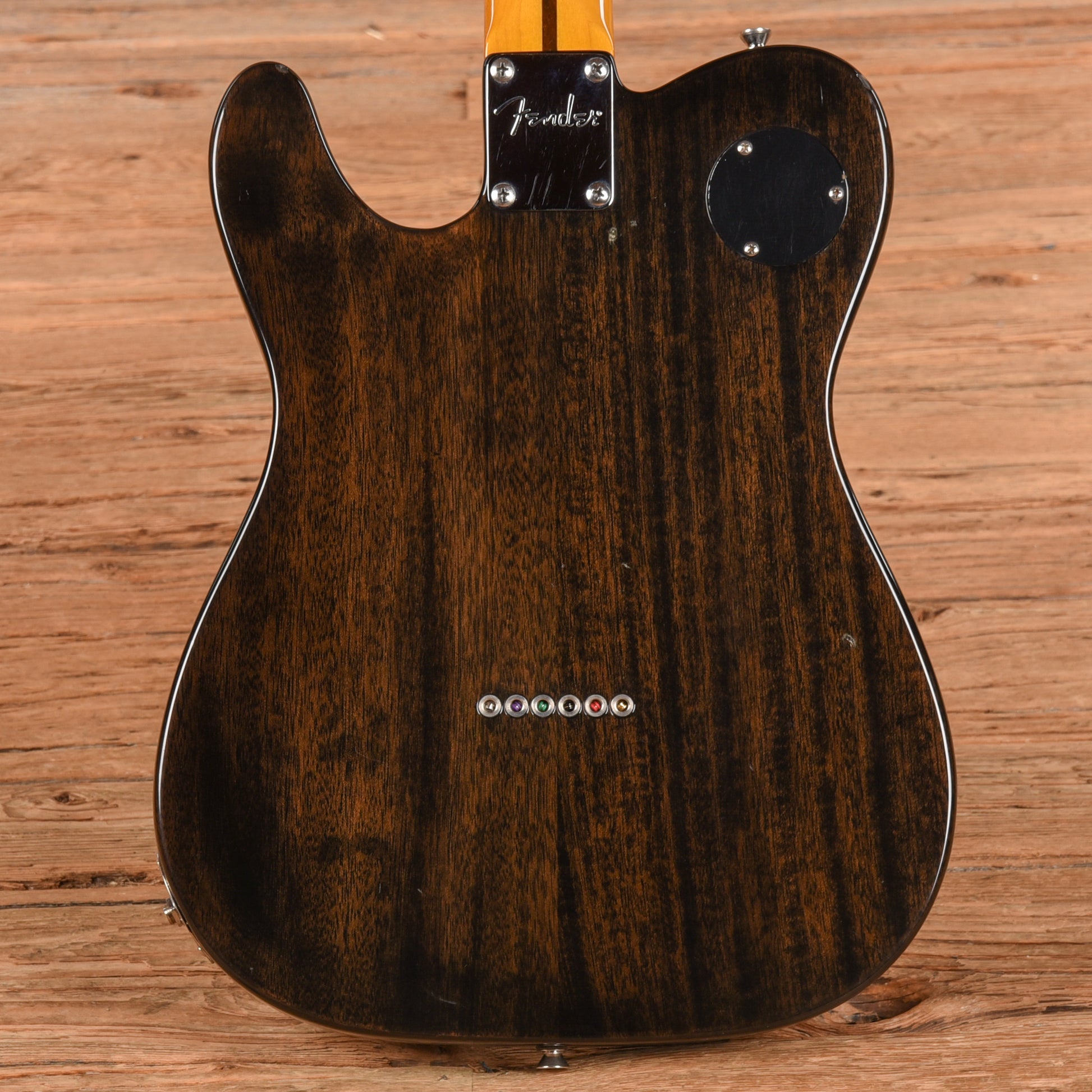 Fender Modern Player Telecaster Deluxe Thinline Transparent Black 2014 Electric Guitars / Semi-Hollow