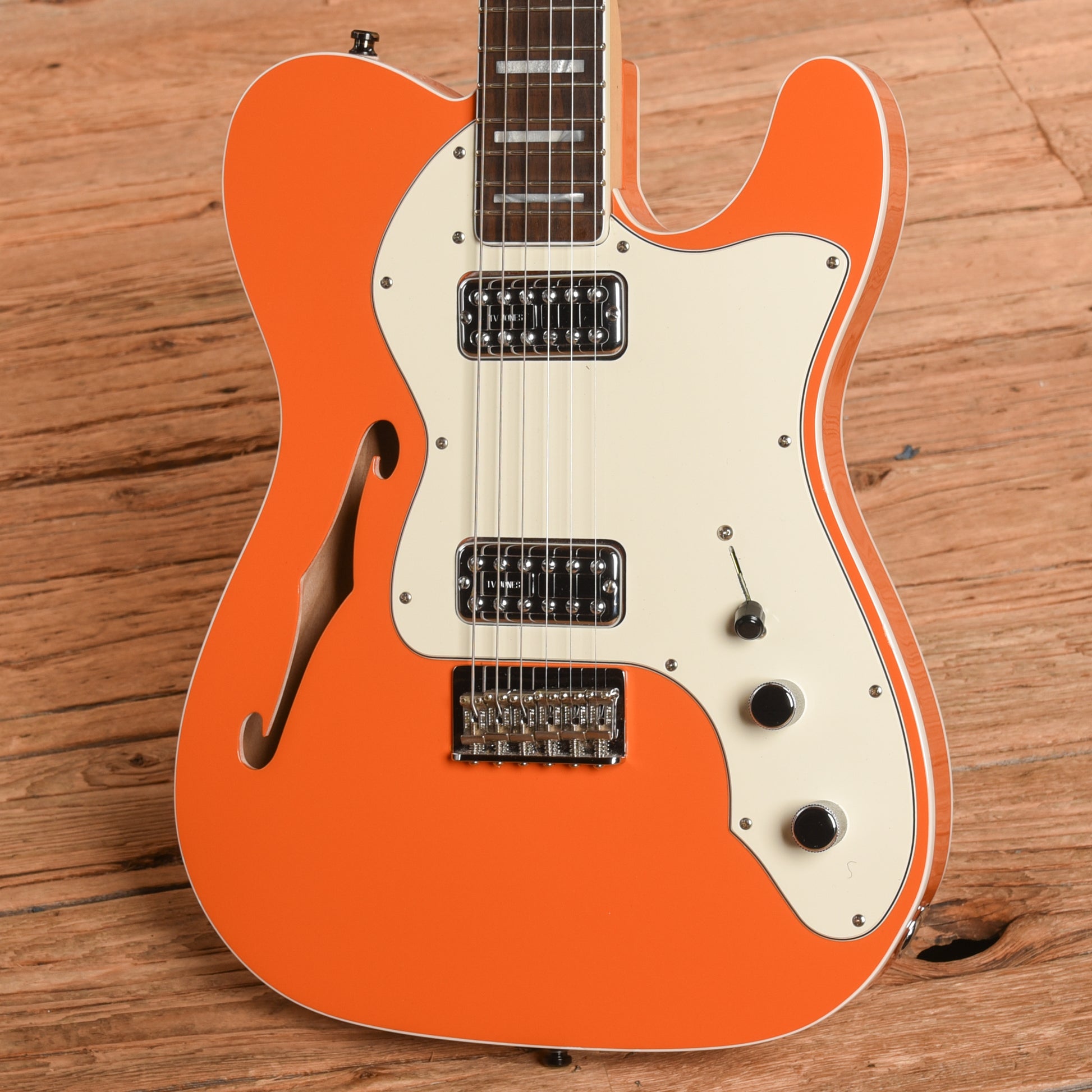 Fender Parallel Universe Deluxe Thinline Super Telecaster Orange 2018 Electric Guitars / Semi-Hollow