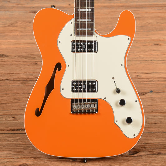 Fender Parallel Universe Deluxe Thinline Super Telecaster Orange 2018 Electric Guitars / Semi-Hollow