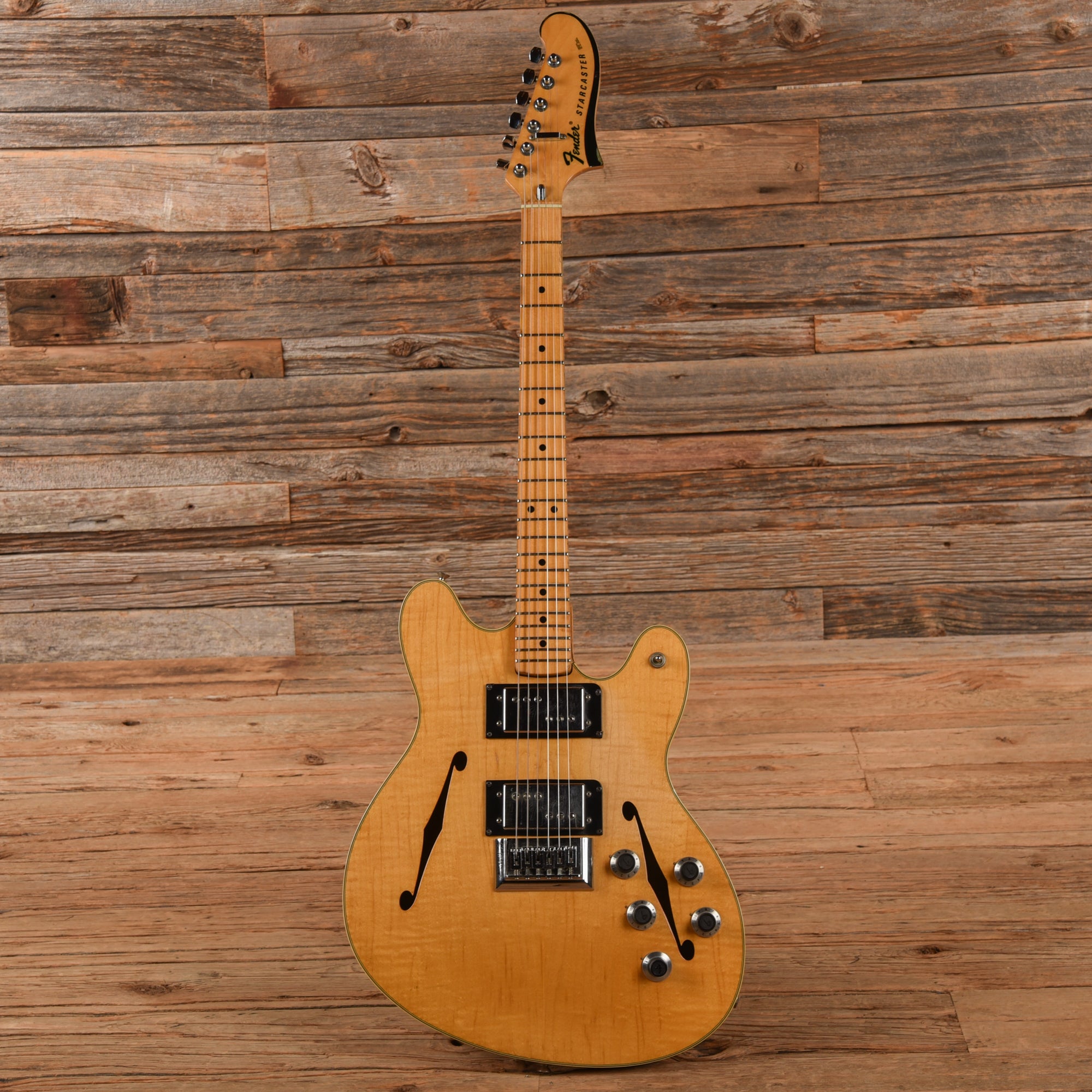 Fender Starcaster Natural 1976 Electric Guitars / Semi-Hollow