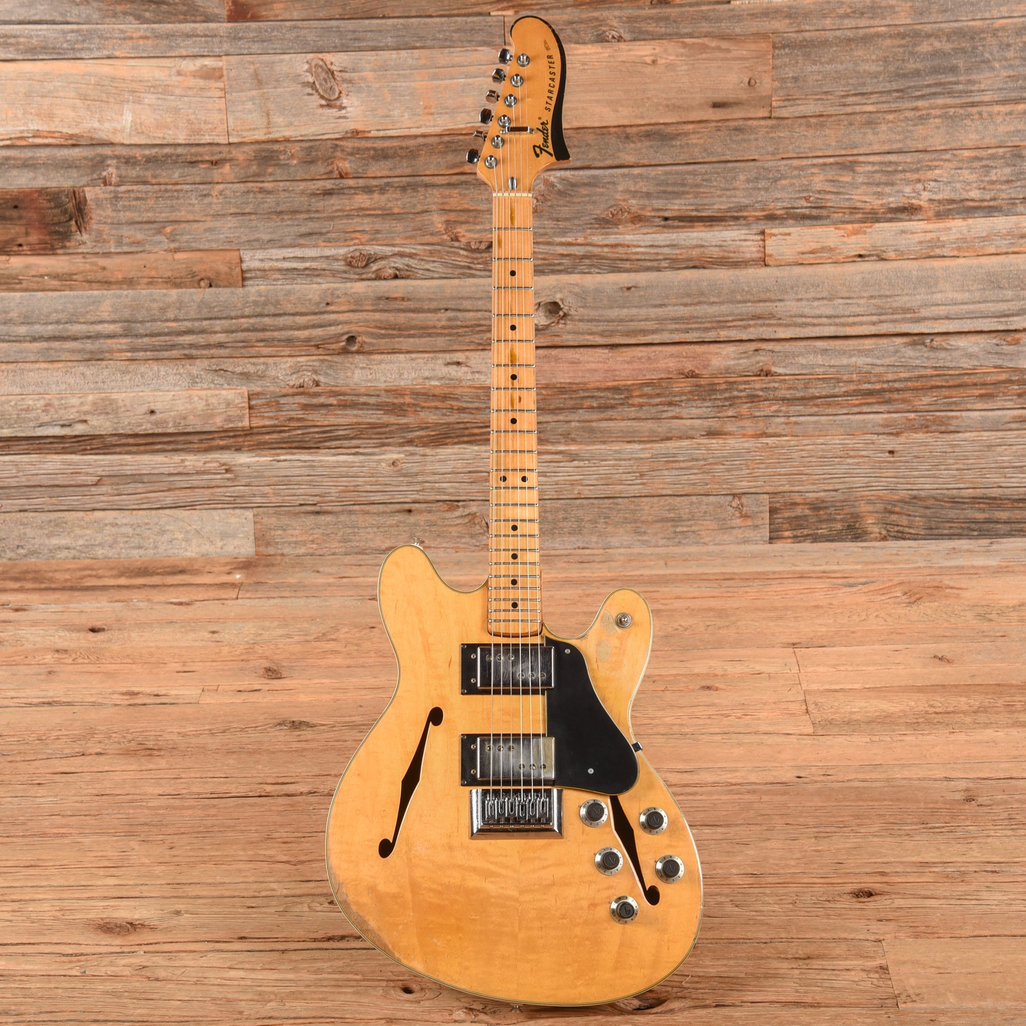 Fender Starcaster Natural 1976 Electric Guitars / Semi-Hollow