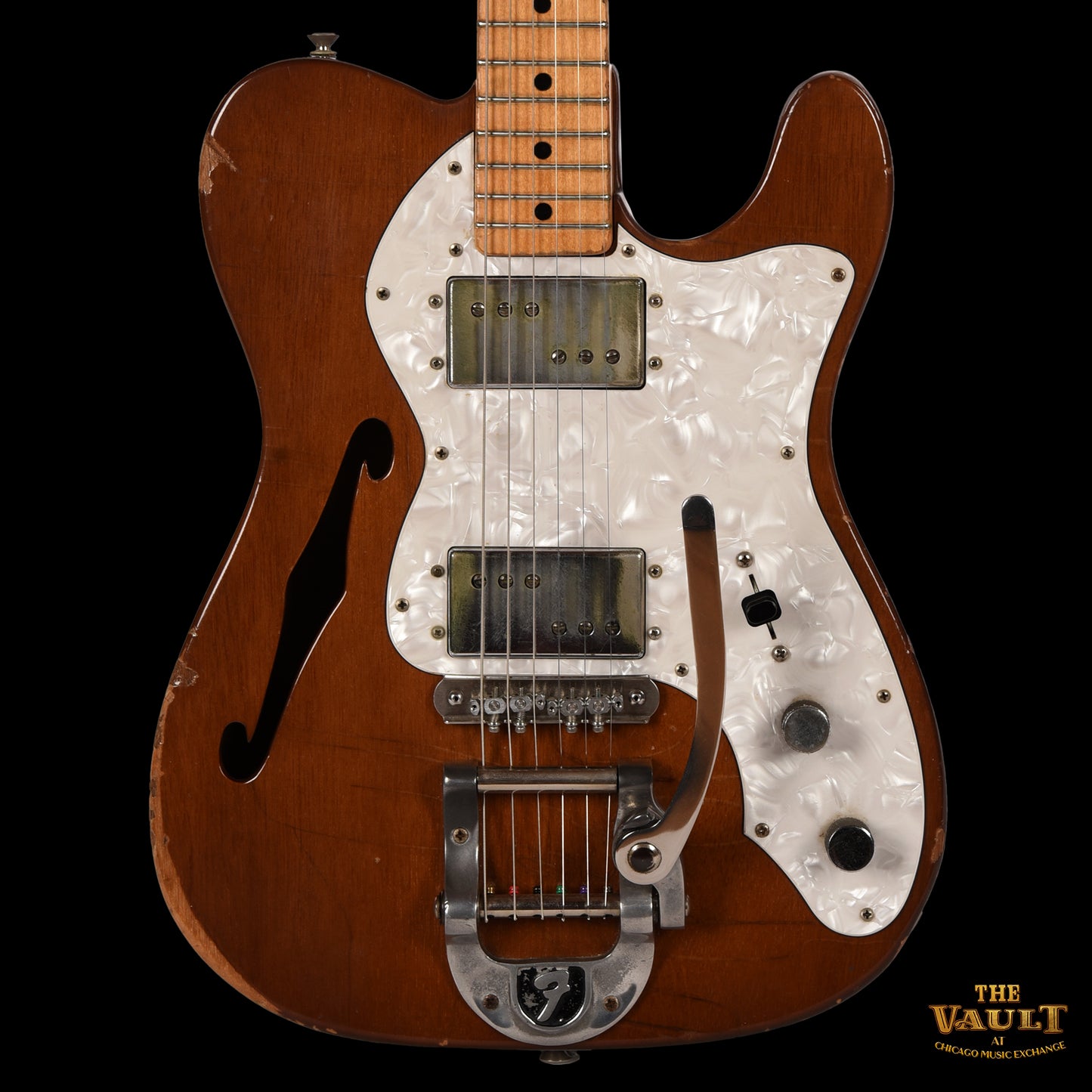 Fender Telecaster Thinline Mahogany w/ Bigsby Natural 1972 Electric Guitars / Semi-Hollow
