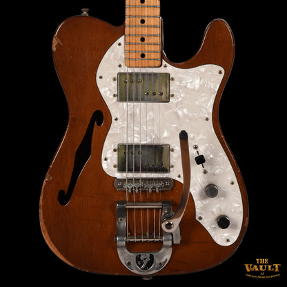 Fender Telecaster Thinline Mahogany w/ Bigsby Natural 1972 Electric Guitars / Semi-Hollow