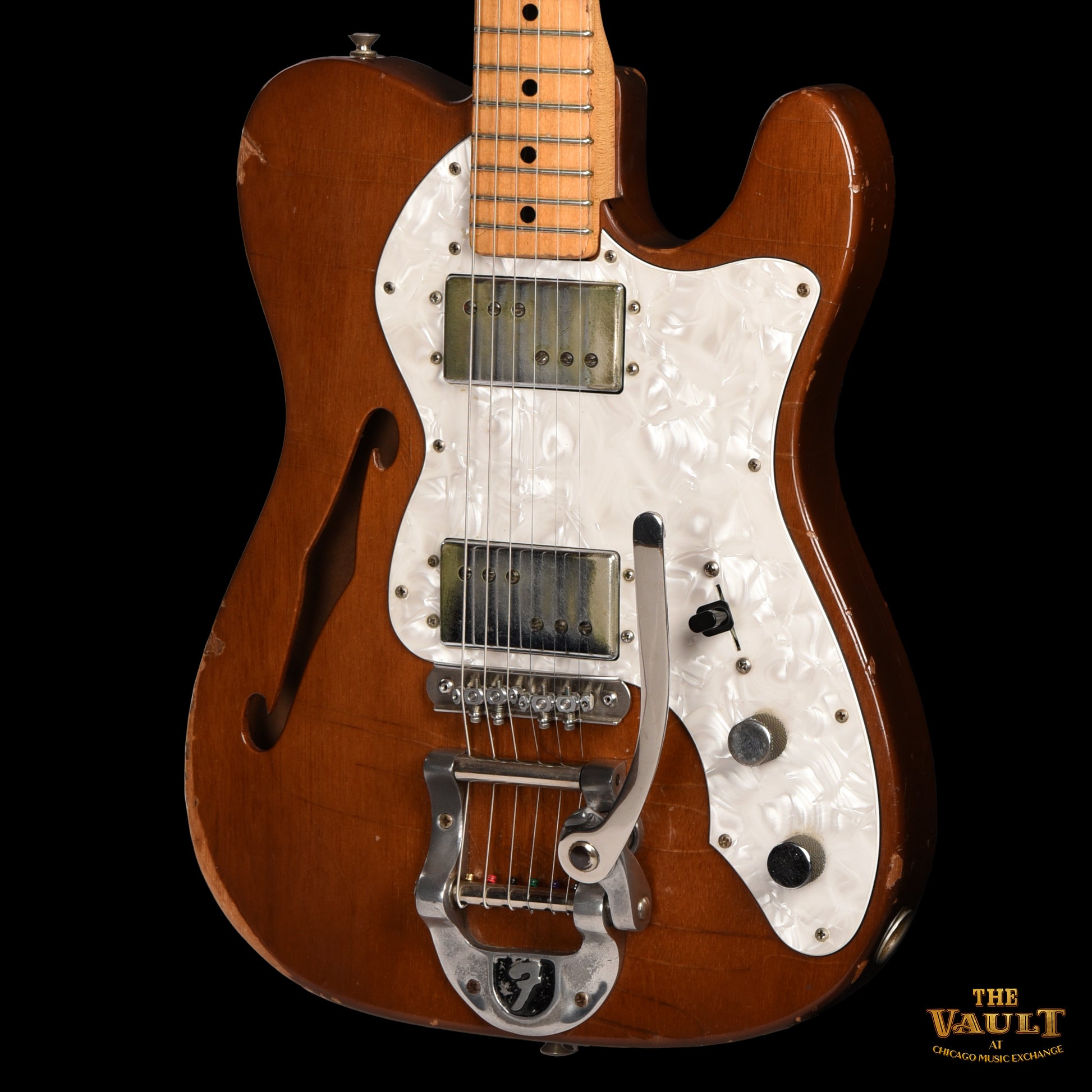 Fender Telecaster Thinline Mahogany w/ Bigsby Natural 1972 Electric Guitars / Semi-Hollow
