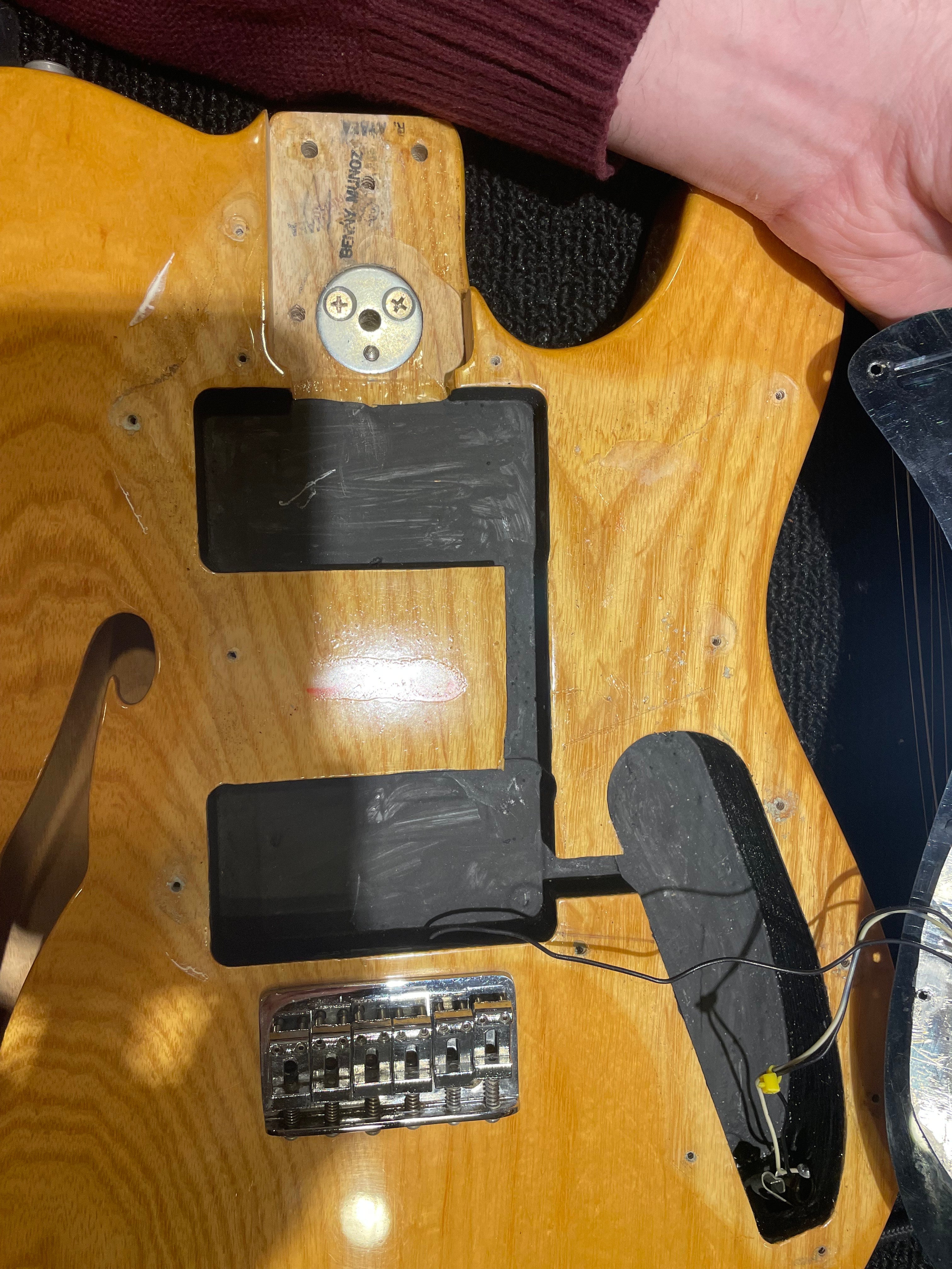 Fender Telecaster Thinline Natural 1972 Electric Guitars / Semi-Hollow