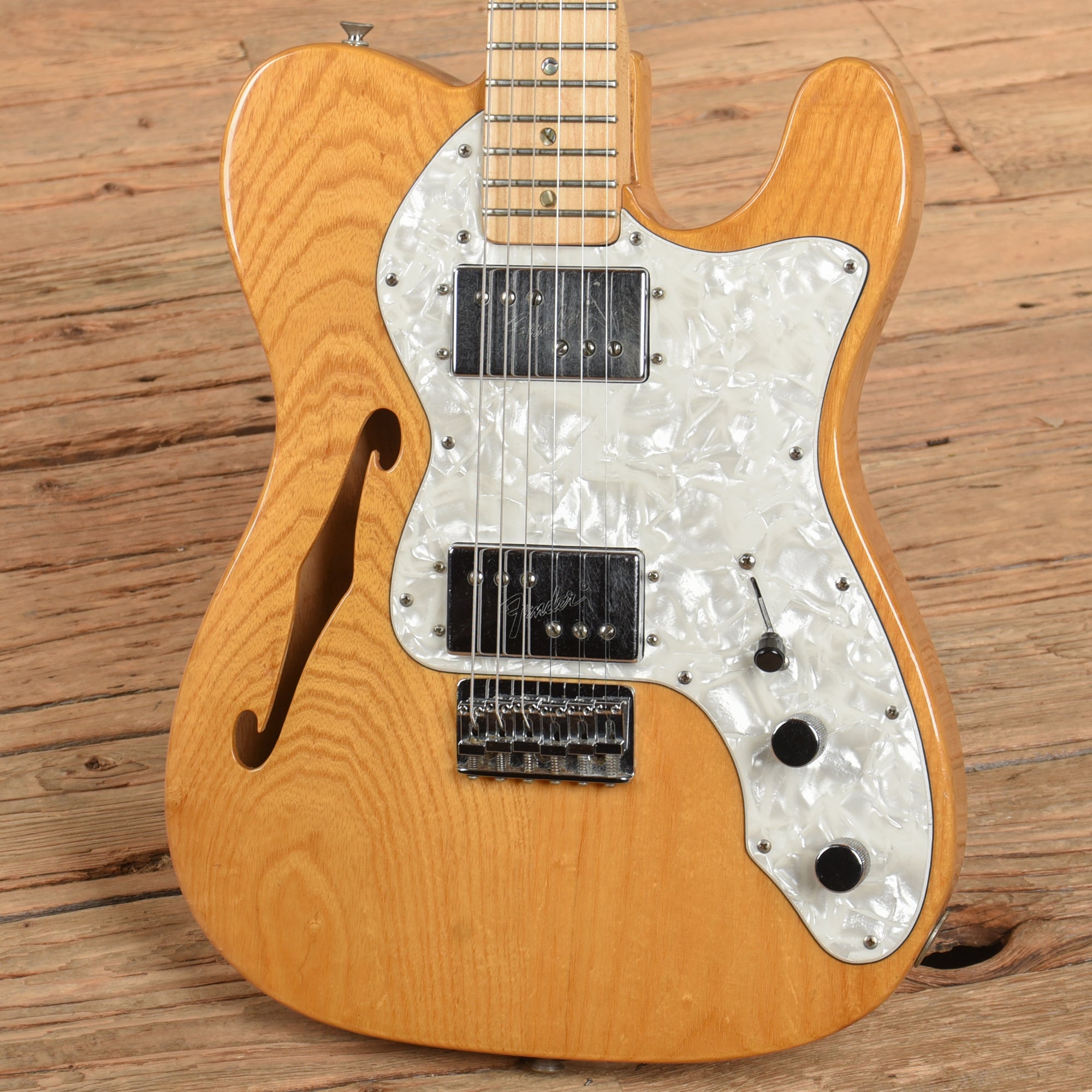 Fender Telecaster Thinline Natural 1972 Electric Guitars / Semi-Hollow