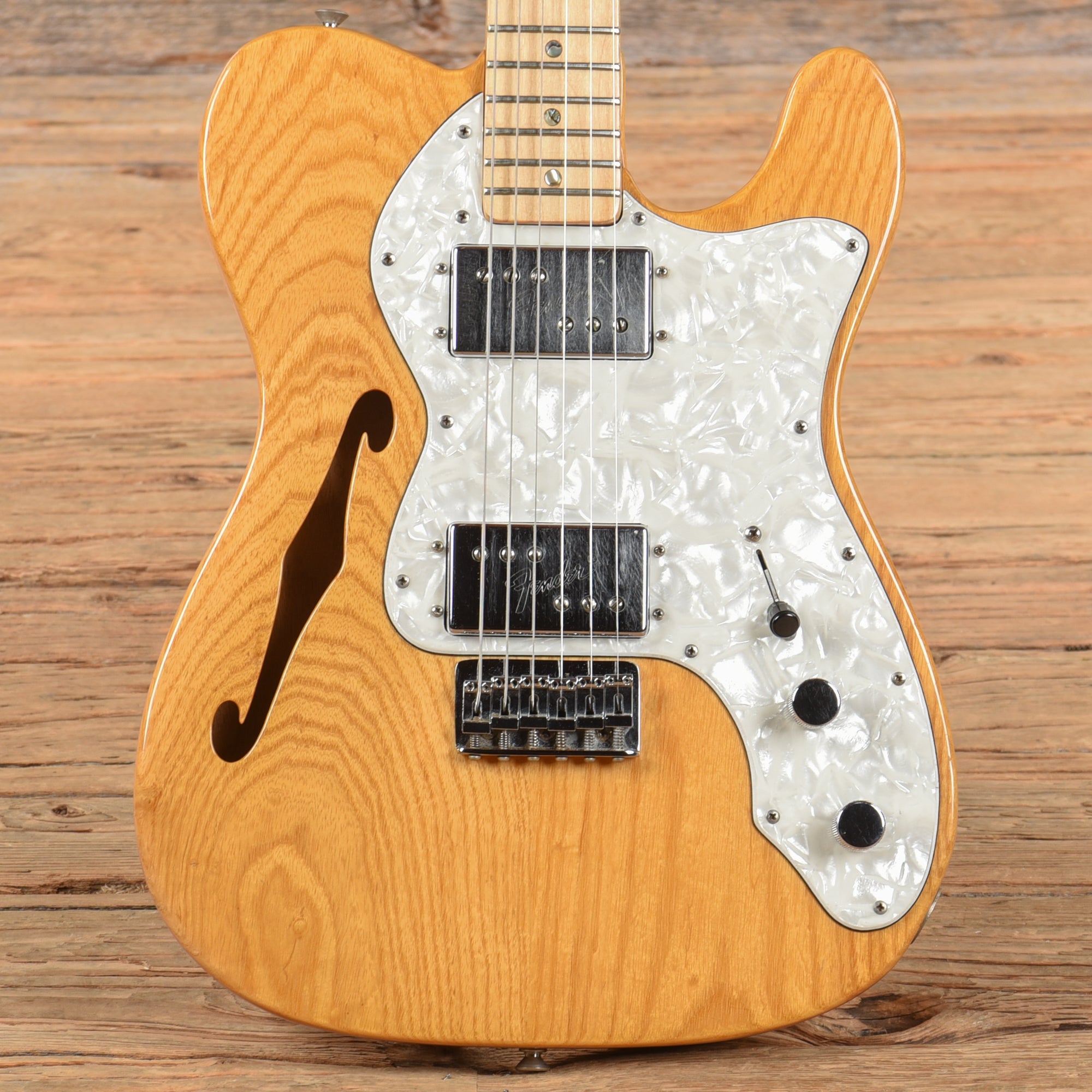 Fender Telecaster Thinline Natural 1972 Electric Guitars / Semi-Hollow