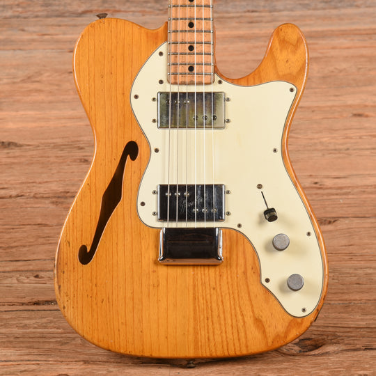 Fender Telecaster Thinline Natural 1973 Electric Guitars / Semi-Hollow