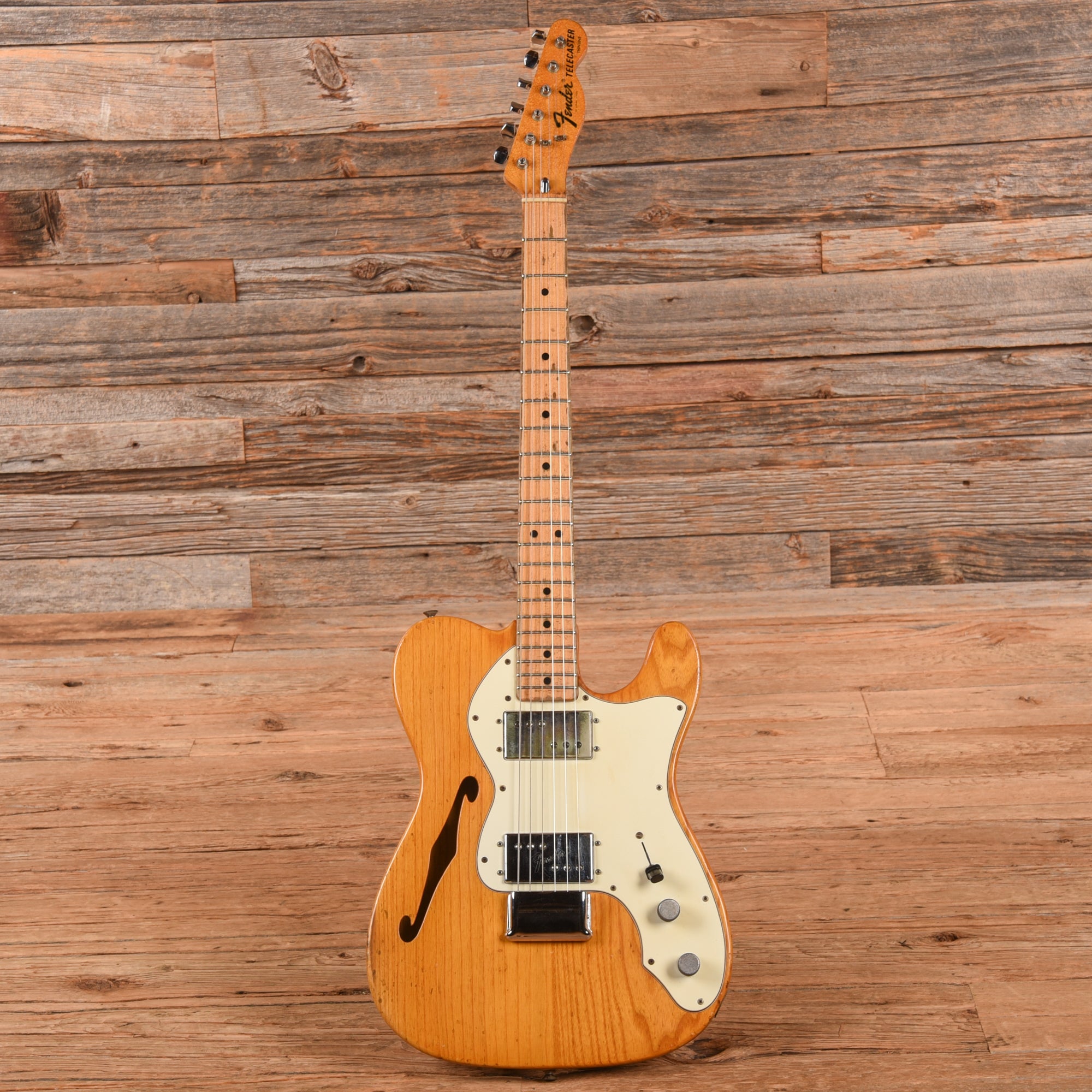 Fender Telecaster Thinline Natural 1973 Electric Guitars / Semi-Hollow