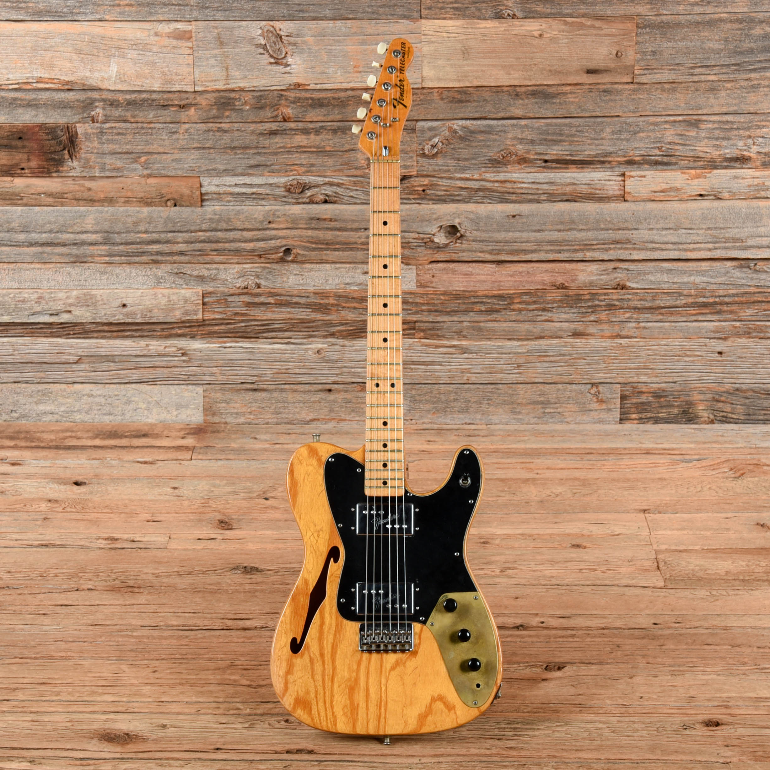 Fender Telecaster Thinline Natural 1974 Electric Guitars / Semi-Hollow