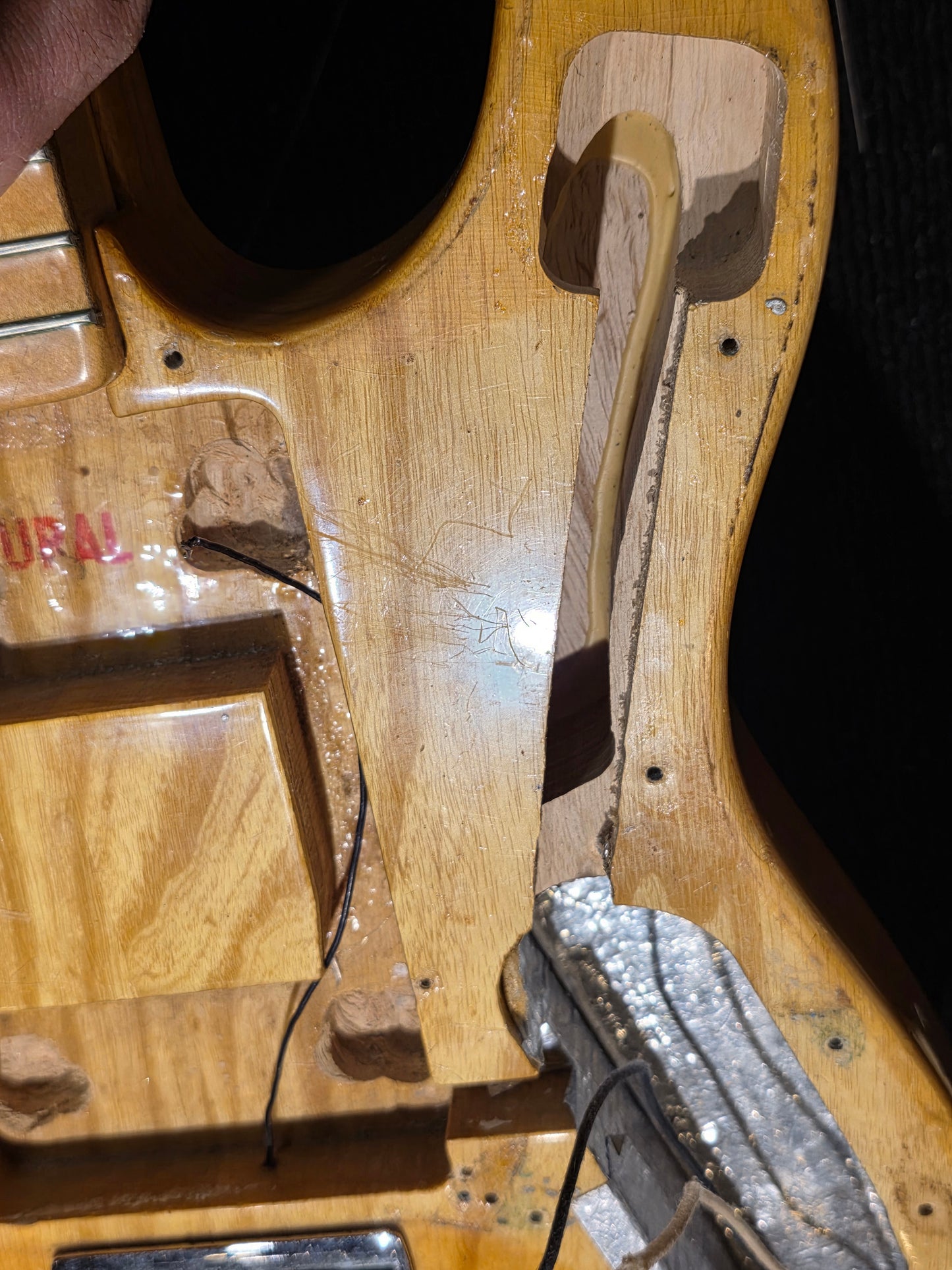 Fender Telecaster Thinline Natural 1974 Electric Guitars / Semi-Hollow