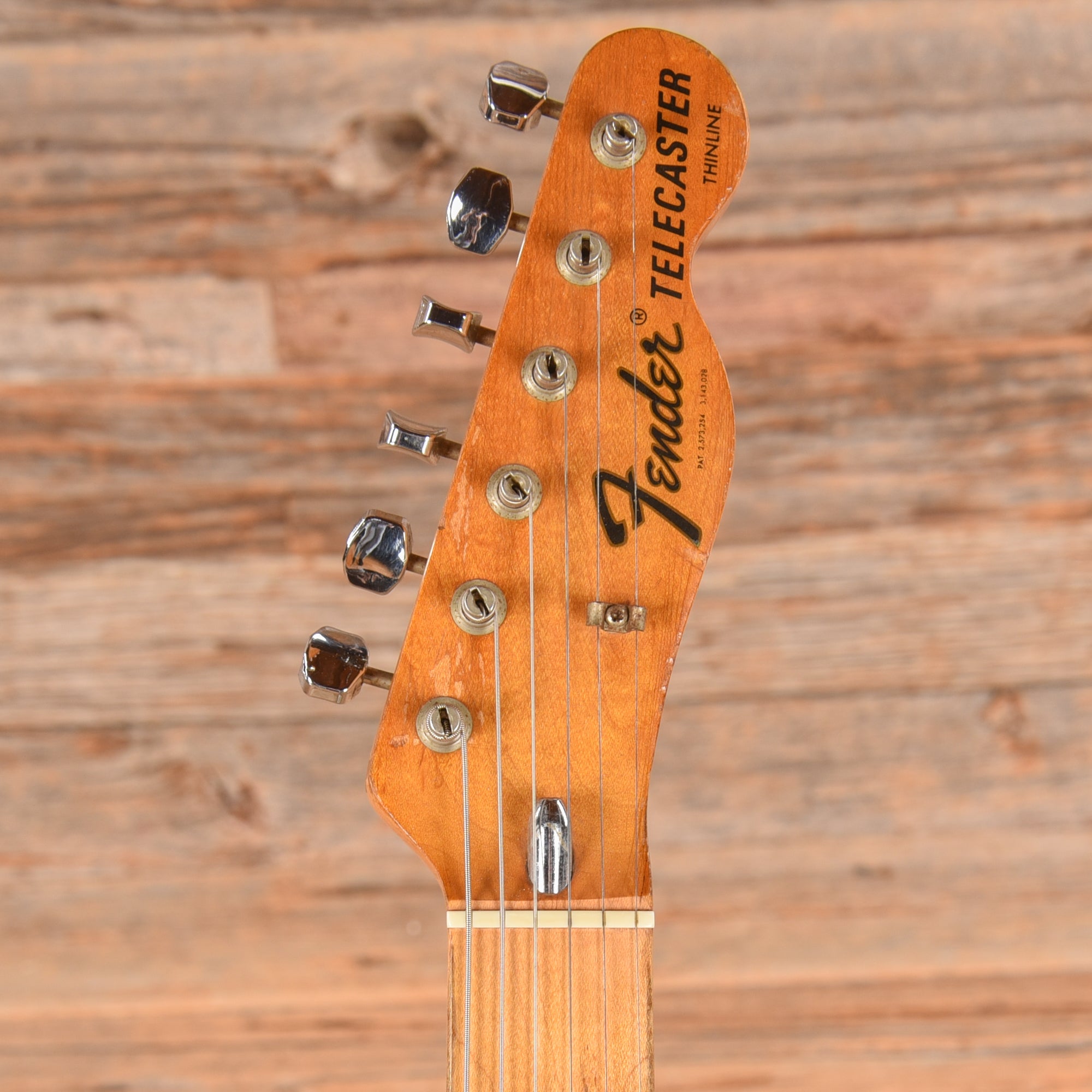 Fender Telecaster Thinline Transparent Black Refin 1972 Electric Guitars / Semi-Hollow
