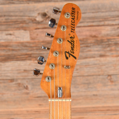 Fender Telecaster Thinline Transparent Black Refin 1972 Electric Guitars / Semi-Hollow