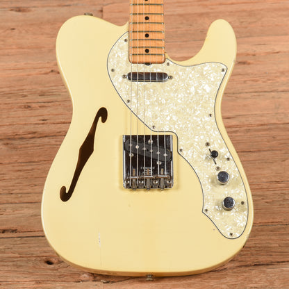 Fender Telecaster Thinline White 1968 Electric Guitars / Semi-Hollow