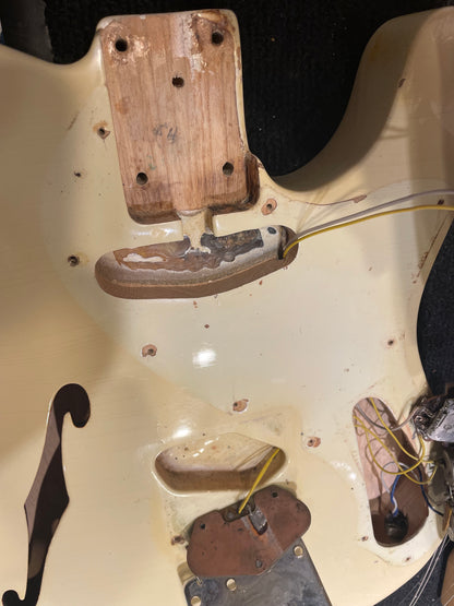 Fender Telecaster Thinline White 1968 Electric Guitars / Semi-Hollow