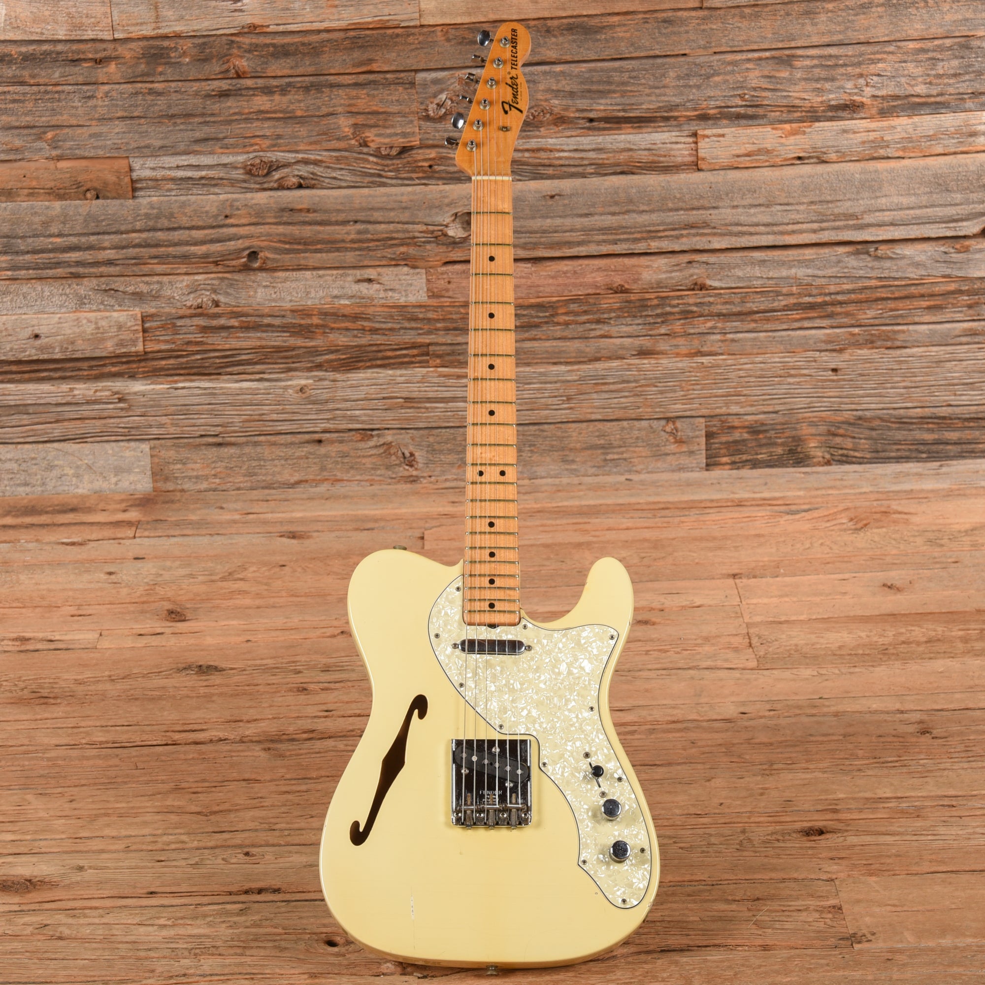 Fender Telecaster Thinline White 1968 Electric Guitars / Semi-Hollow
