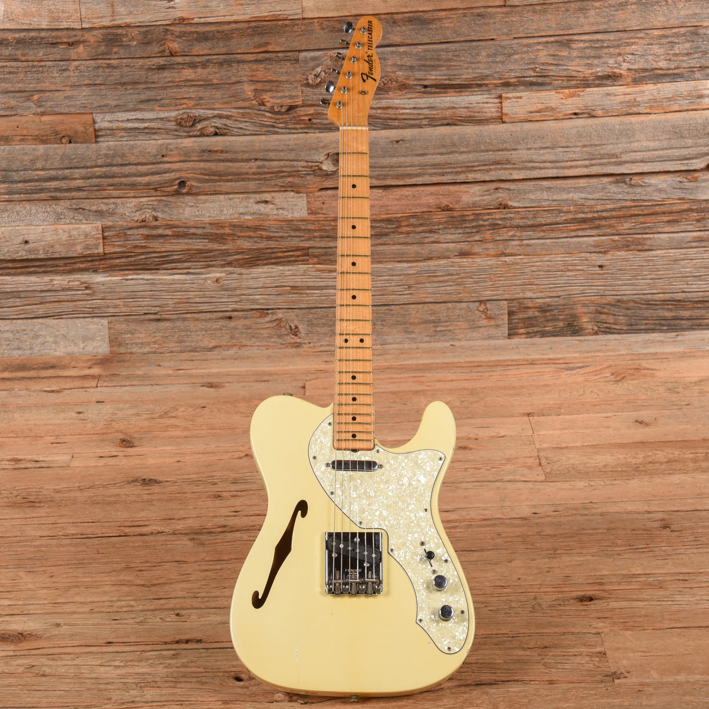 Fender Telecaster Thinline White 1968 Electric Guitars / Semi-Hollow