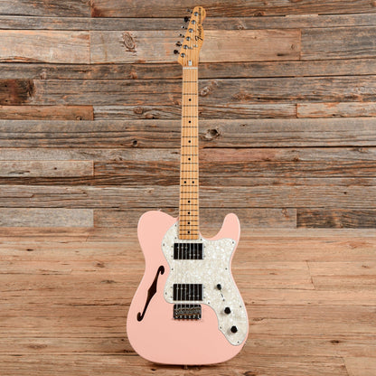 Fender Vintera '70s Telecaster Thinline Shell Pink w/4-Ply Aged Pearl Pickguard Electric Guitars / Semi-Hollow