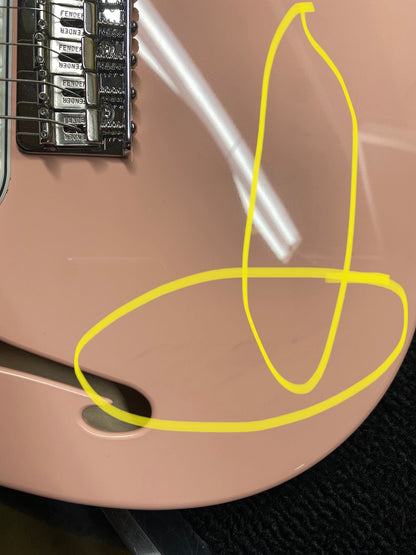 Fender Vintera '70s Telecaster Thinline Shell Pink w/4-Ply Aged Pearl Pickguard Electric Guitars / Semi-Hollow