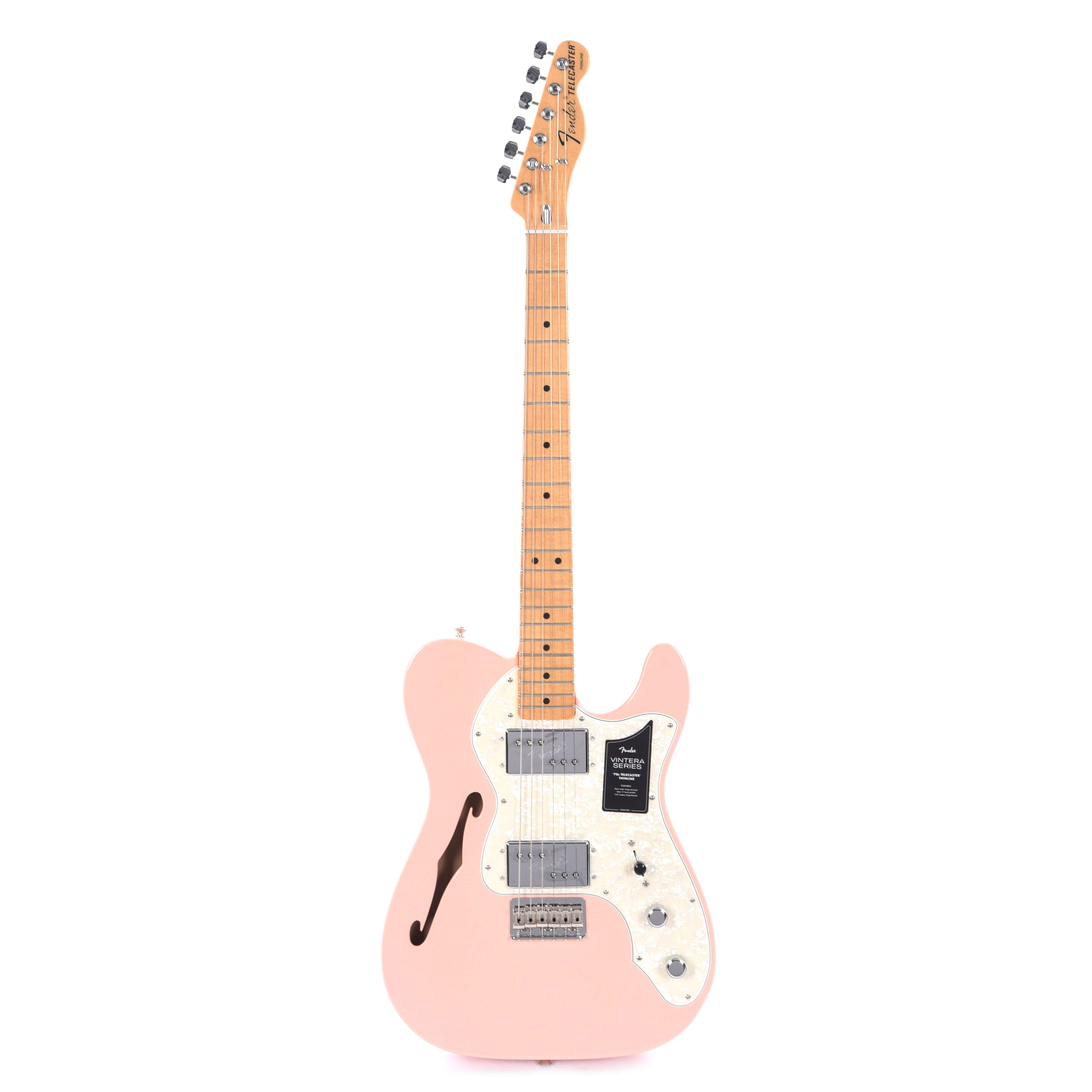 Fender Vintera '70s Telecaster Thinline Shell Pink w/4-Ply Aged