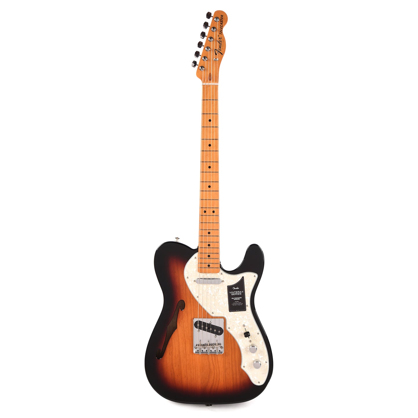 Fender Vintera II 60s Telecaster Thinline 3-Color Sunburst Electric Guitars / Semi-Hollow