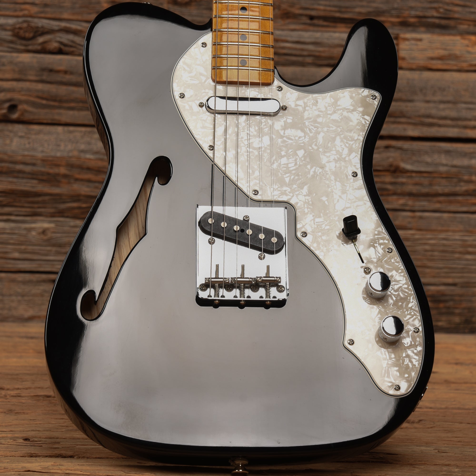 Fender Vintera II '60s Telecaster Thinline Black 2023 Electric Guitars / Semi-Hollow