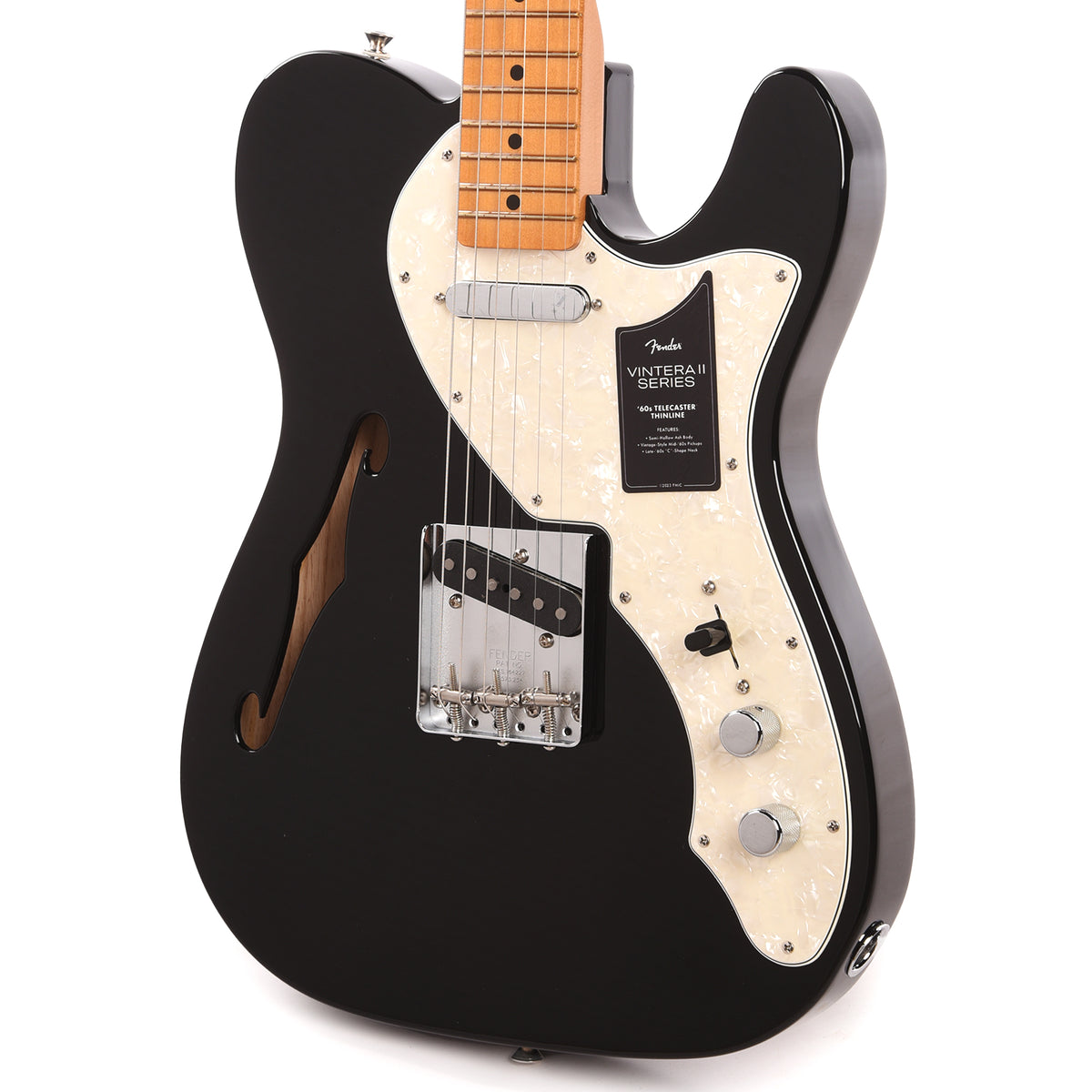 Fender Vintera II 60s Telecaster Thinline Black – Chicago Music Exchange