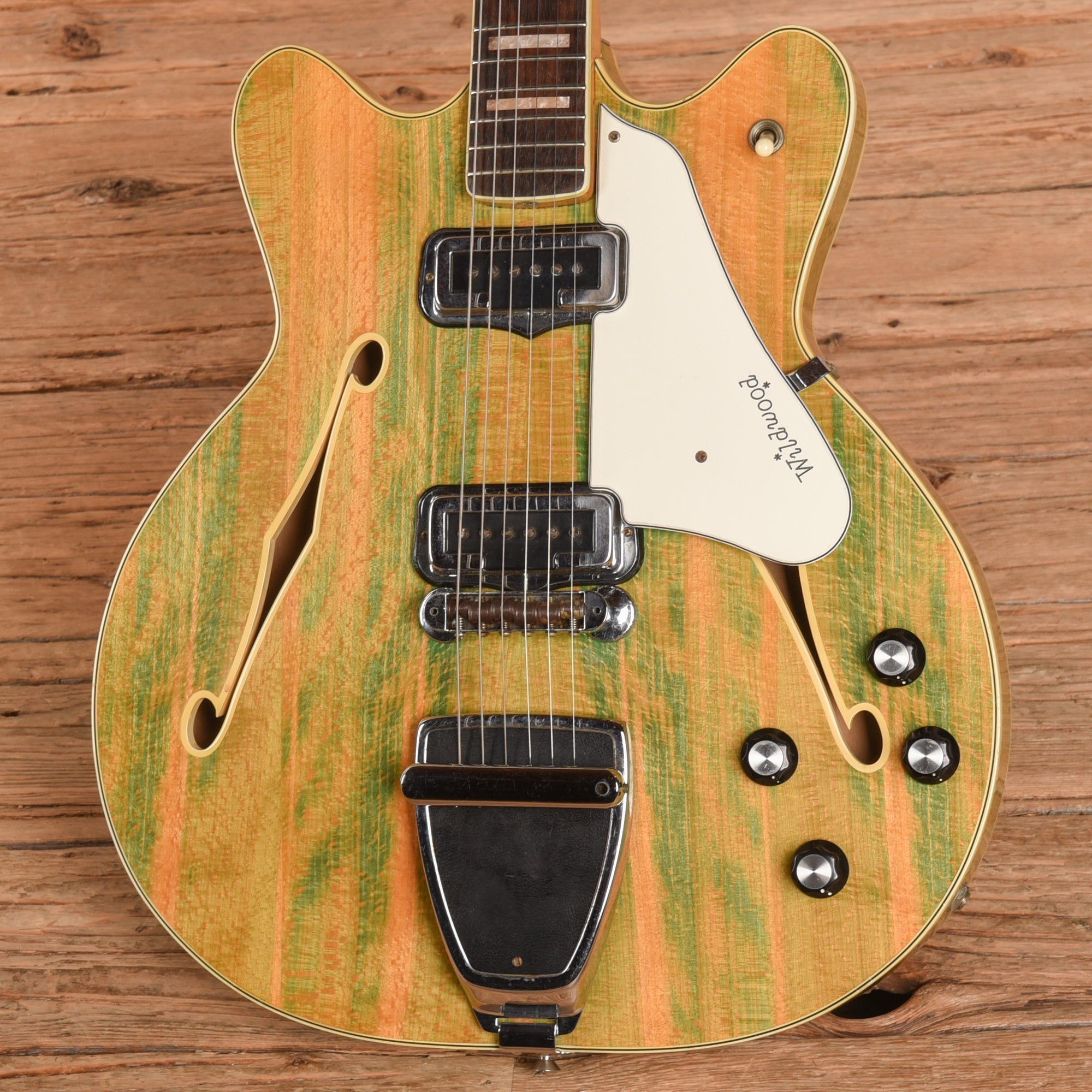 Fender Wildwood Coronado II Green 1967 Electric Guitars / Semi-Hollow