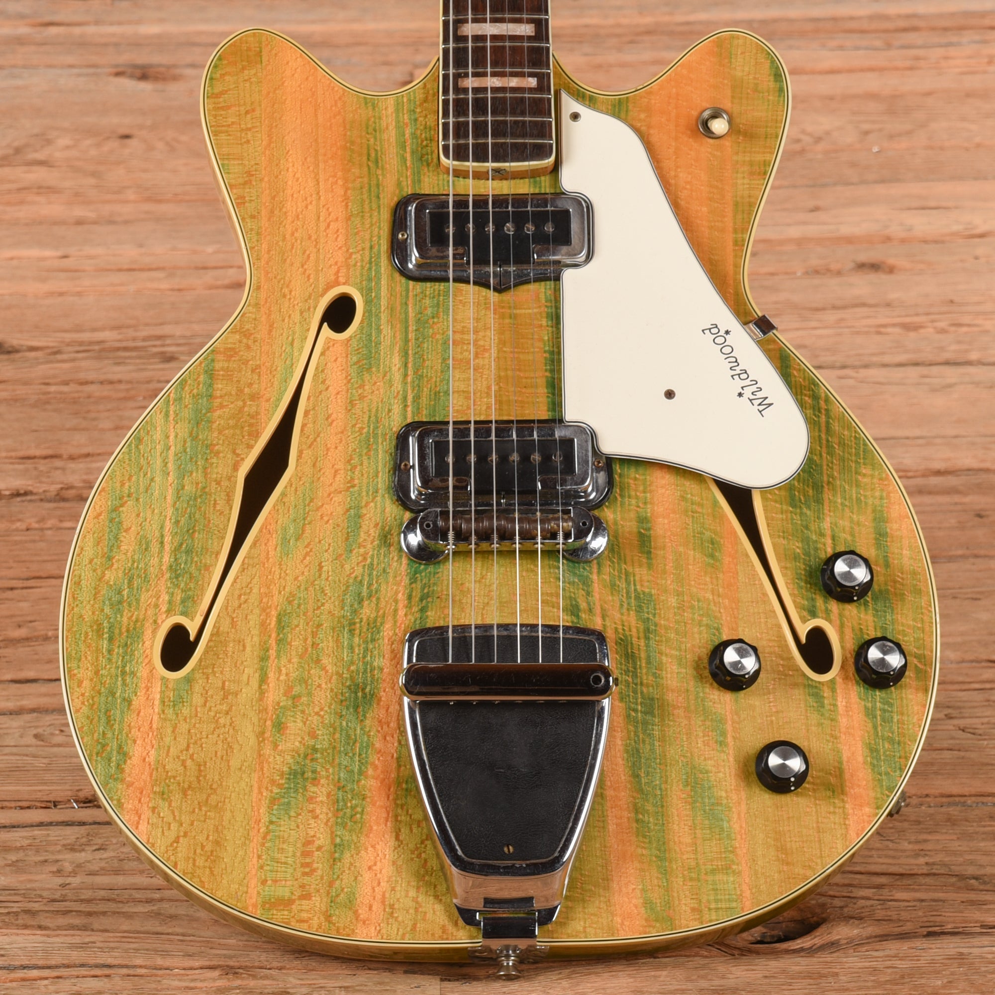 Fender Wildwood Coronado II Green 1967 Electric Guitars / Semi-Hollow