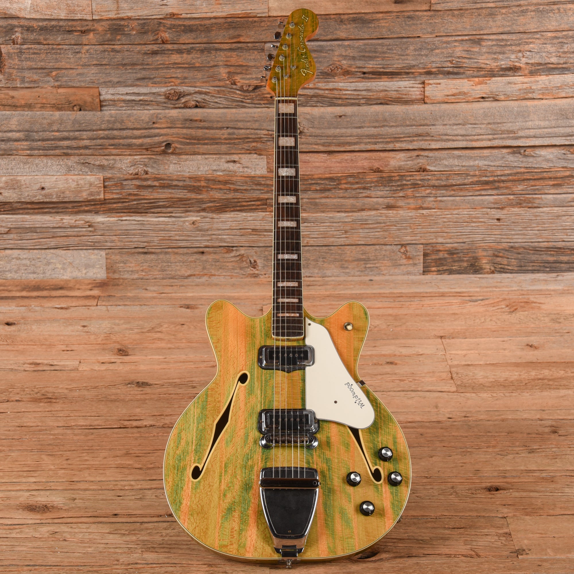 Fender Wildwood Coronado II Green 1967 Electric Guitars / Semi-Hollow