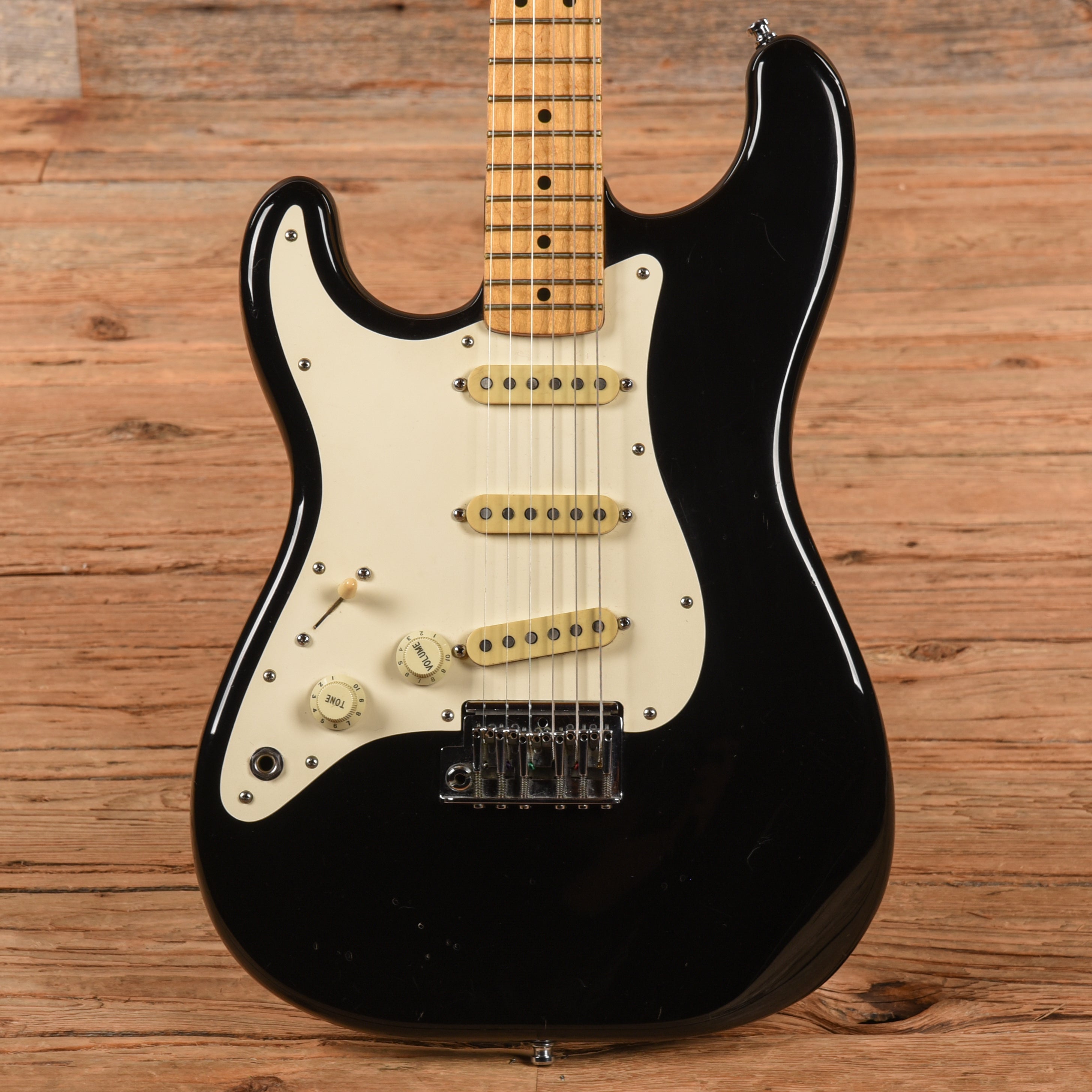 Fender 2-Knob Stratocaster Black 1983 LEFTY Electric Guitars / Solid Body