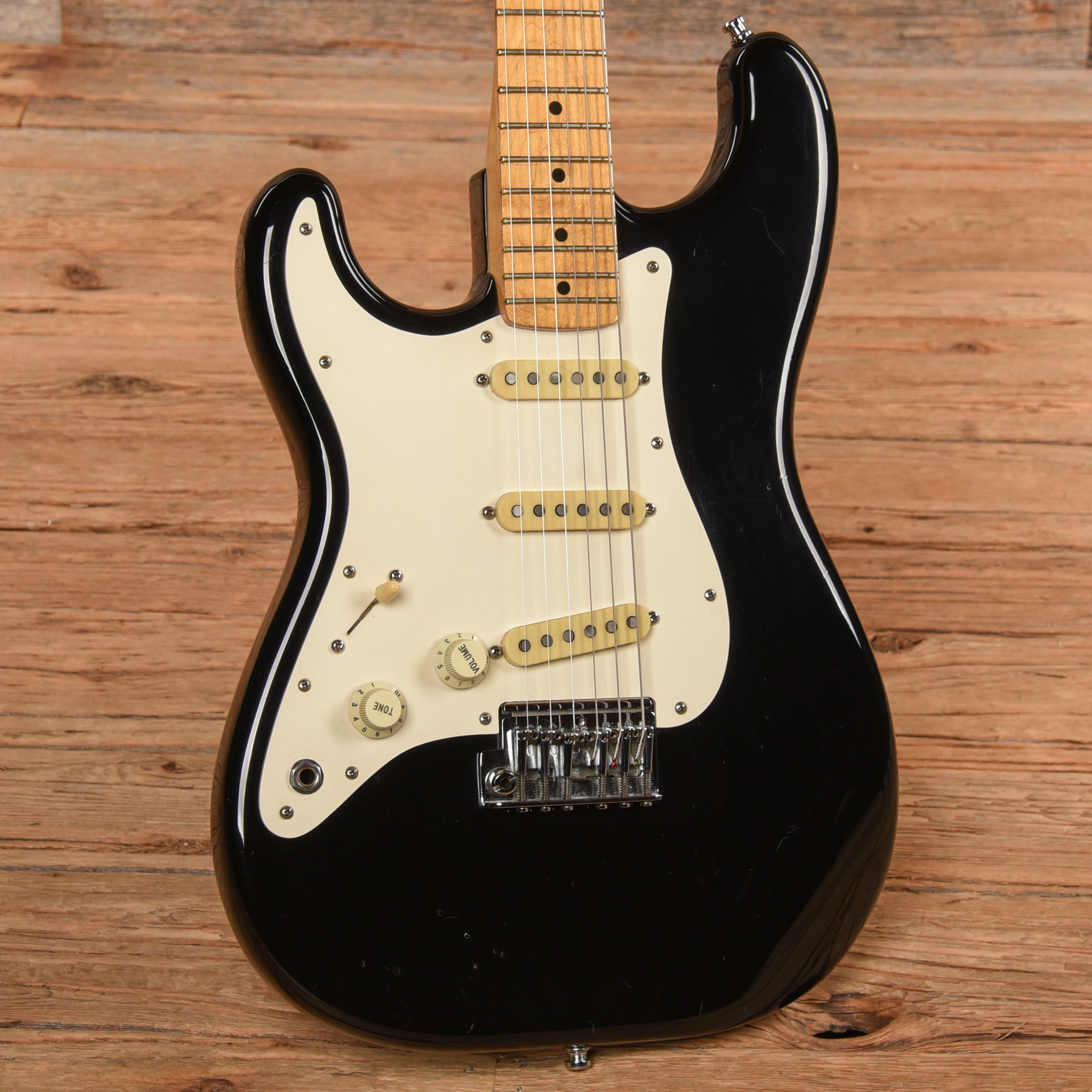 Fender 2-Knob Stratocaster Black 1983 LEFTY Electric Guitars / Solid Body