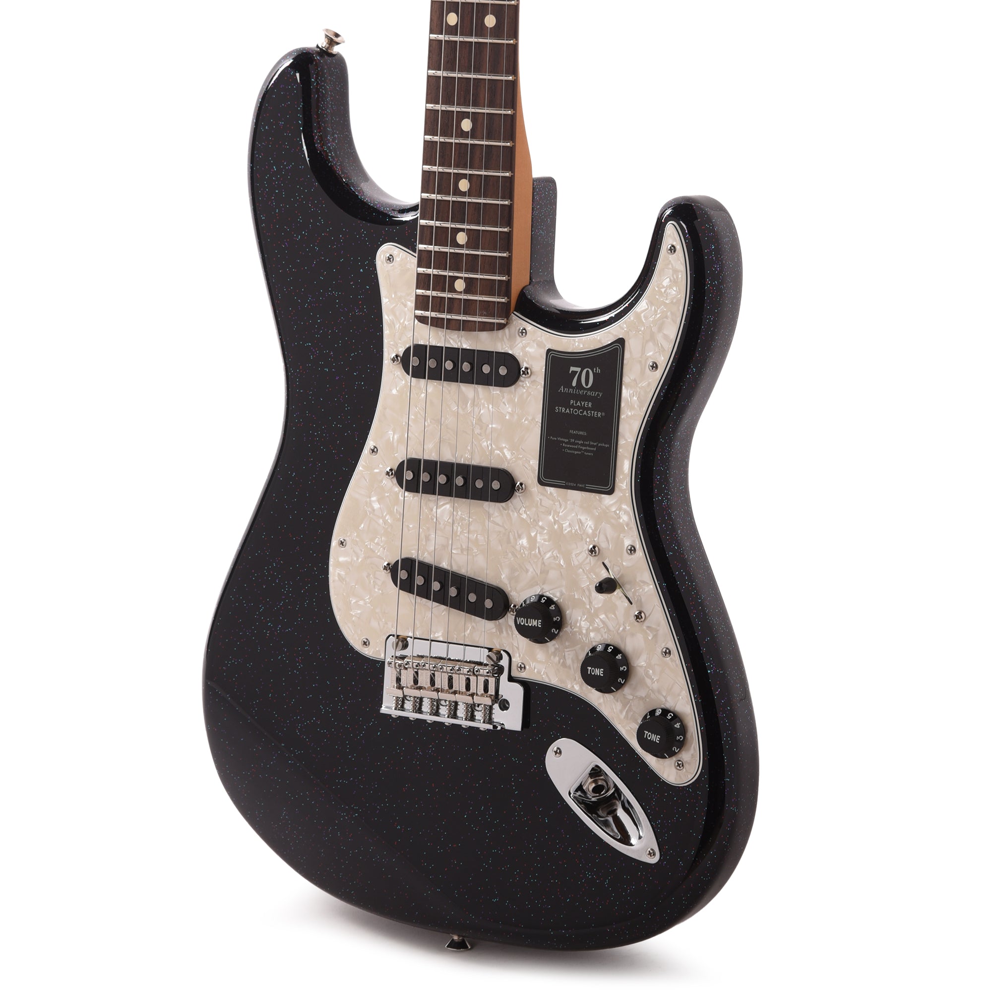 Fender 70th Anniversary Player Stratocaster Nebula Noir Electric Guitars / Solid Body