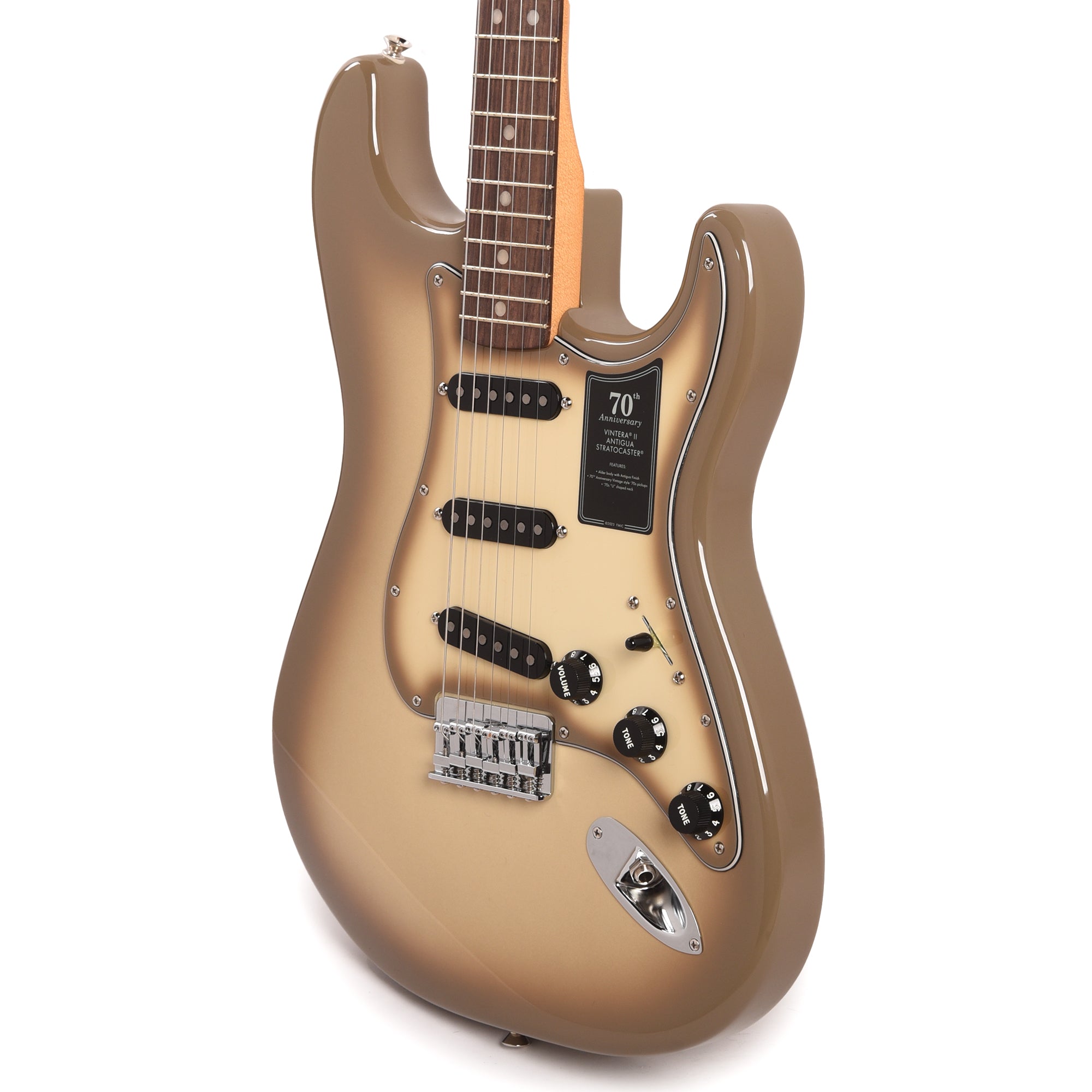 Fender 70th Anniversary Vintera II Antigua Stratocaster Antigua Electric Guitars / Solid Body