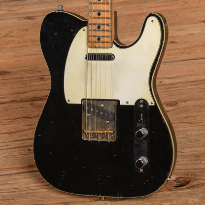 Fender '73 Telecaster Neck on Replacement Body Black Electric Guitars / Solid Body