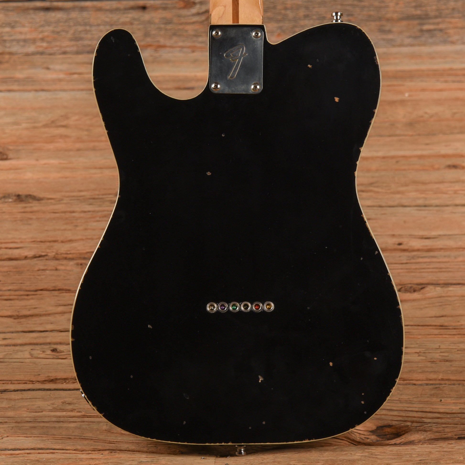 Fender '73 Telecaster Neck on Replacement Body Black Electric Guitars / Solid Body