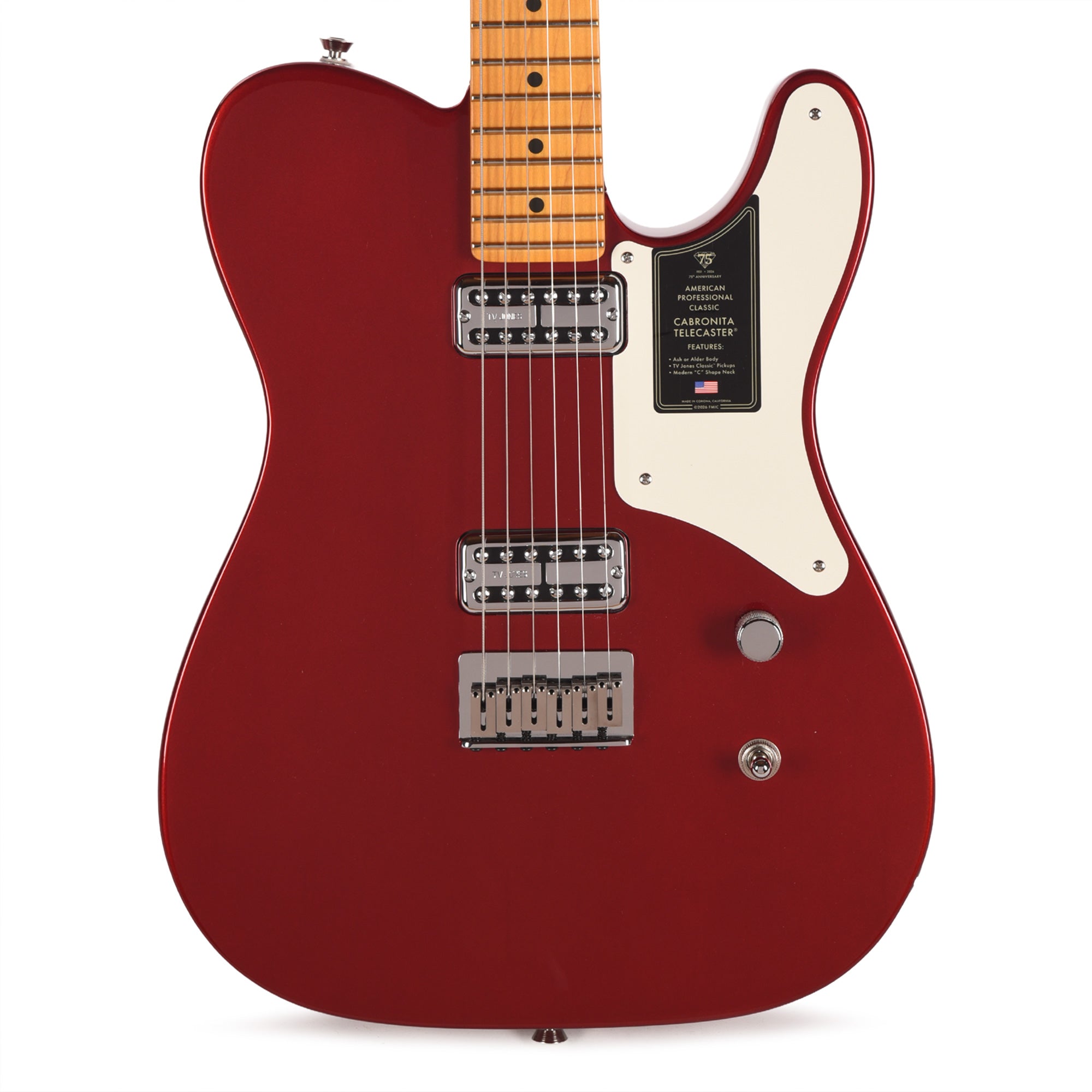 Fender 75th Anniversary American Professional Classic Cabronita Telecaster Candy Apple Red Electric Guitars / Solid Body