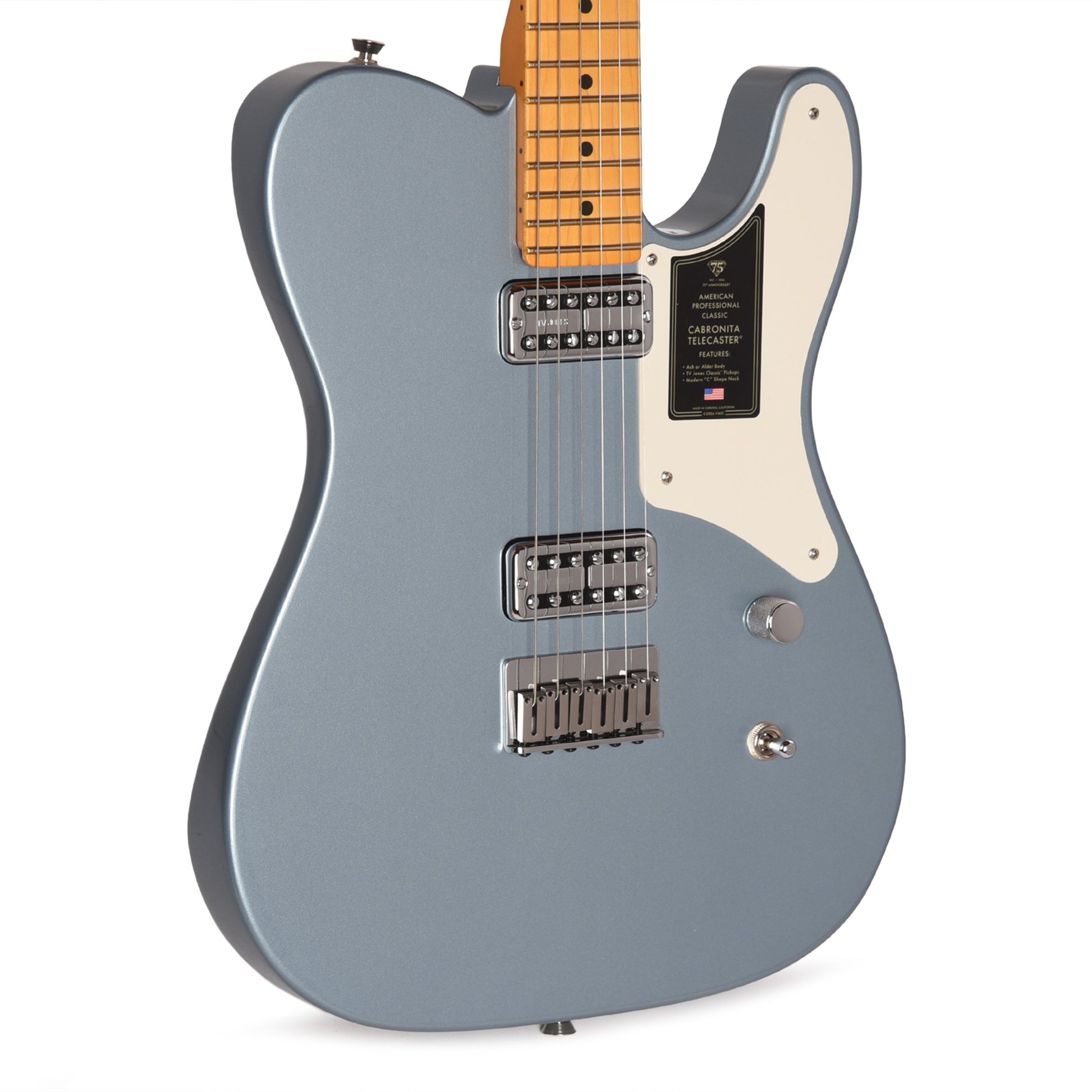 Fender 75th Anniversary American Professional Classic Cabronita Telecaster Ice Blue Metallic Electric Guitars / Solid Body