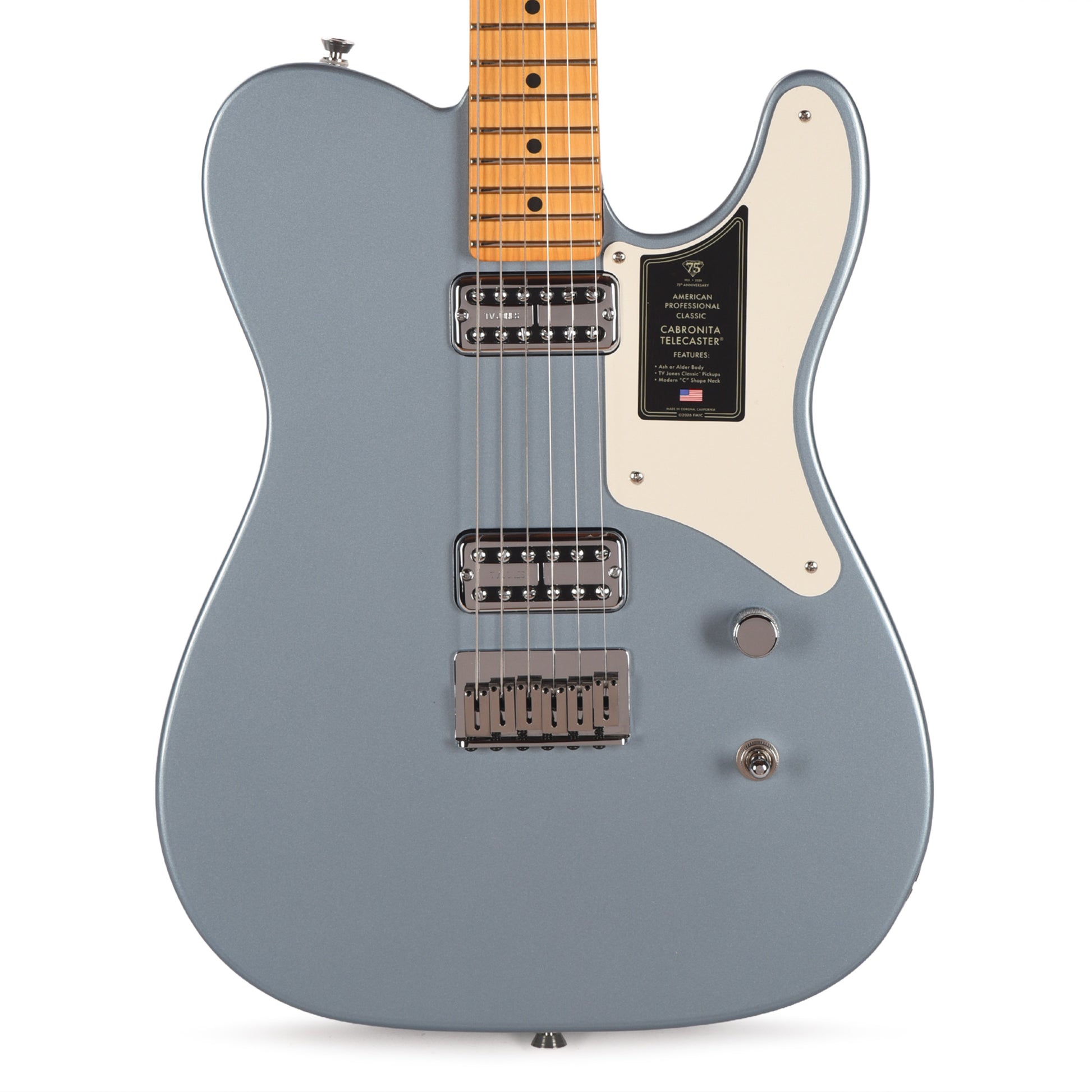 Fender 75th Anniversary American Professional Classic Cabronita Telecaster Ice Blue Metallic Electric Guitars / Solid Body