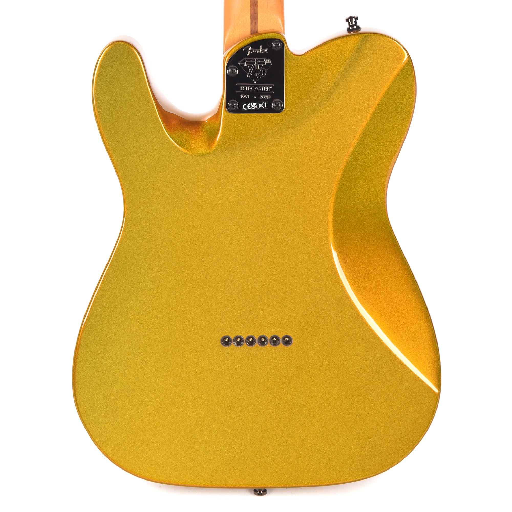 Fender 75th Anniversary American Ultra II Telecaster Ebony Fingerboard Liquid Gold Electric Guitars / Solid Body