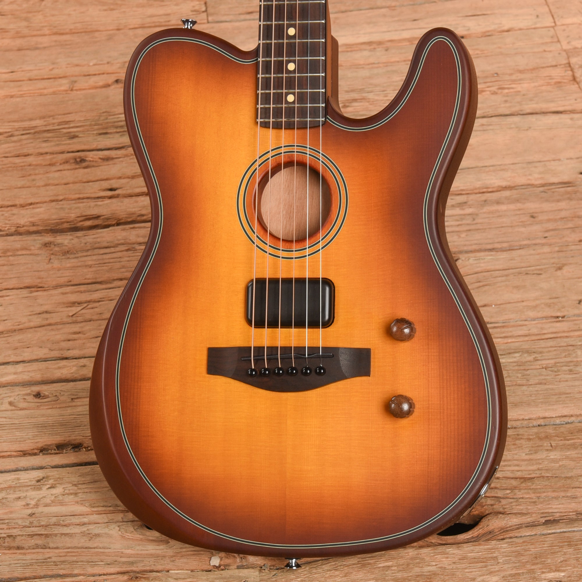 Fender Acoustasonic Standard Telecaster Sunburst 2025 Electric Guitars / Solid Body