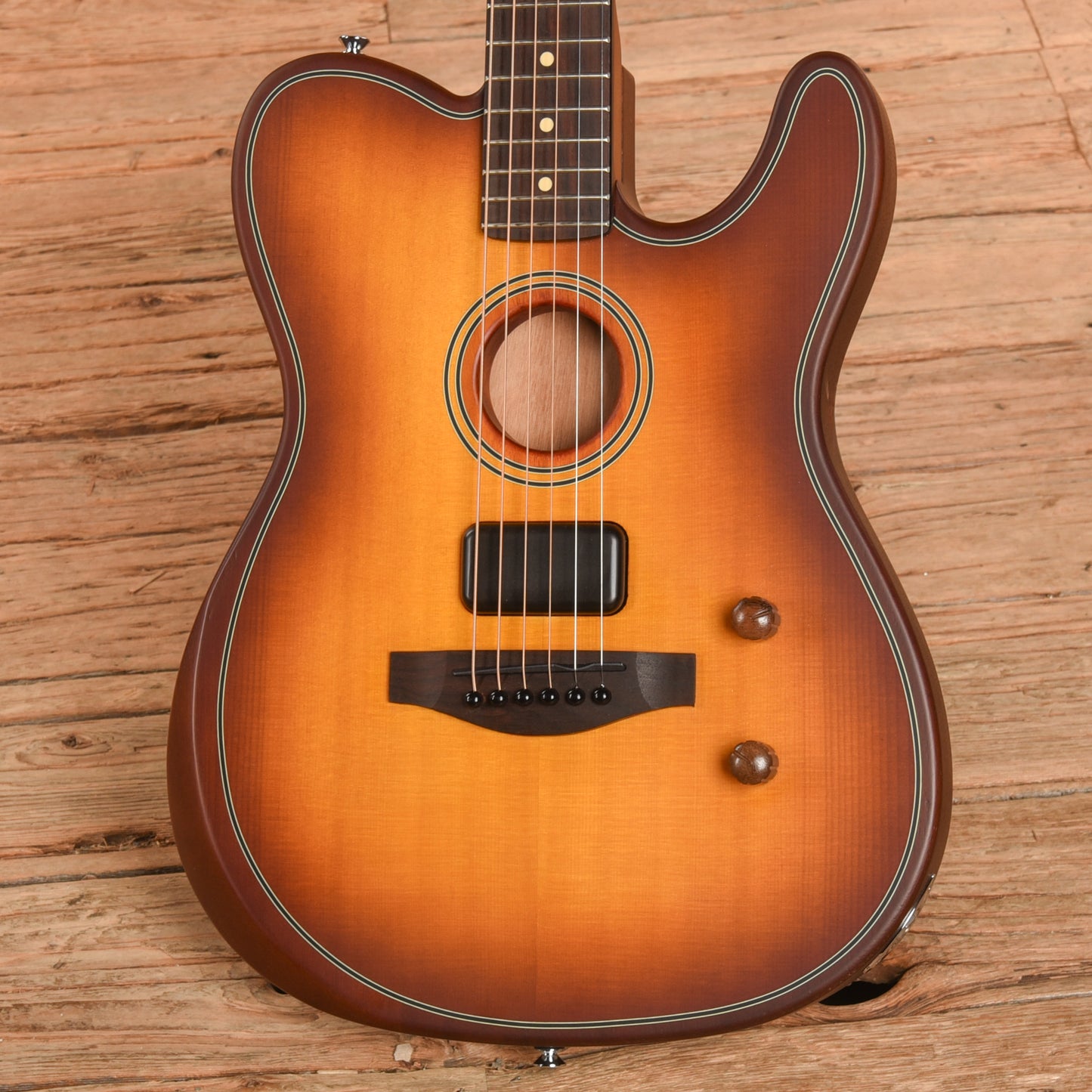 Fender Acoustasonic Standard Telecaster Sunburst 2025 Electric Guitars / Solid Body