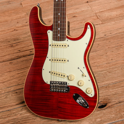 Fender Aerodyne Classic Stratocaster Crimson Red Transparent 2019 Electric Guitars / Solid Body