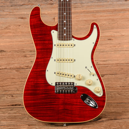 Fender Aerodyne Classic Stratocaster Crimson Red Transparent 2019 Electric Guitars / Solid Body