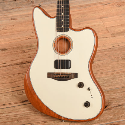 Fender American Acoustasonic Jazzmaster Olympic White 2021 Electric Guitars / Solid Body