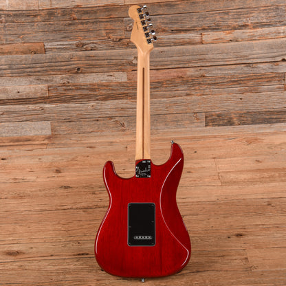 Fender American Channel Bound Stratocaster Neck With Deluxe Stratocaster Body Crimson Red Transparent 2020 Electric Guitars / Solid Body