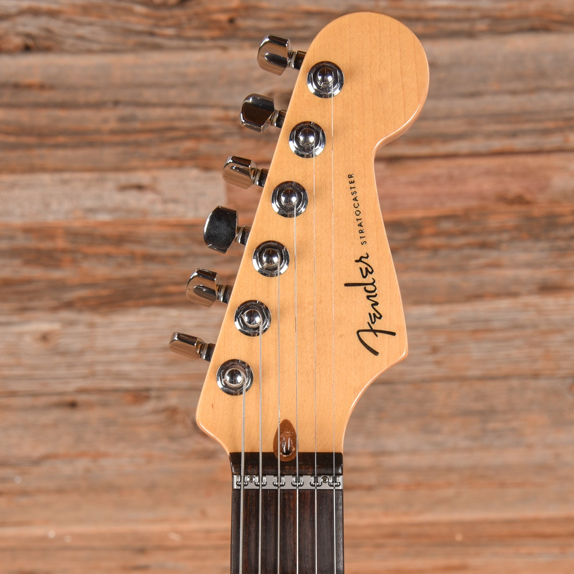 Fender American Deluxe Fat Stratocaster Chrome Red 2002 Electric Guitars / Solid Body
