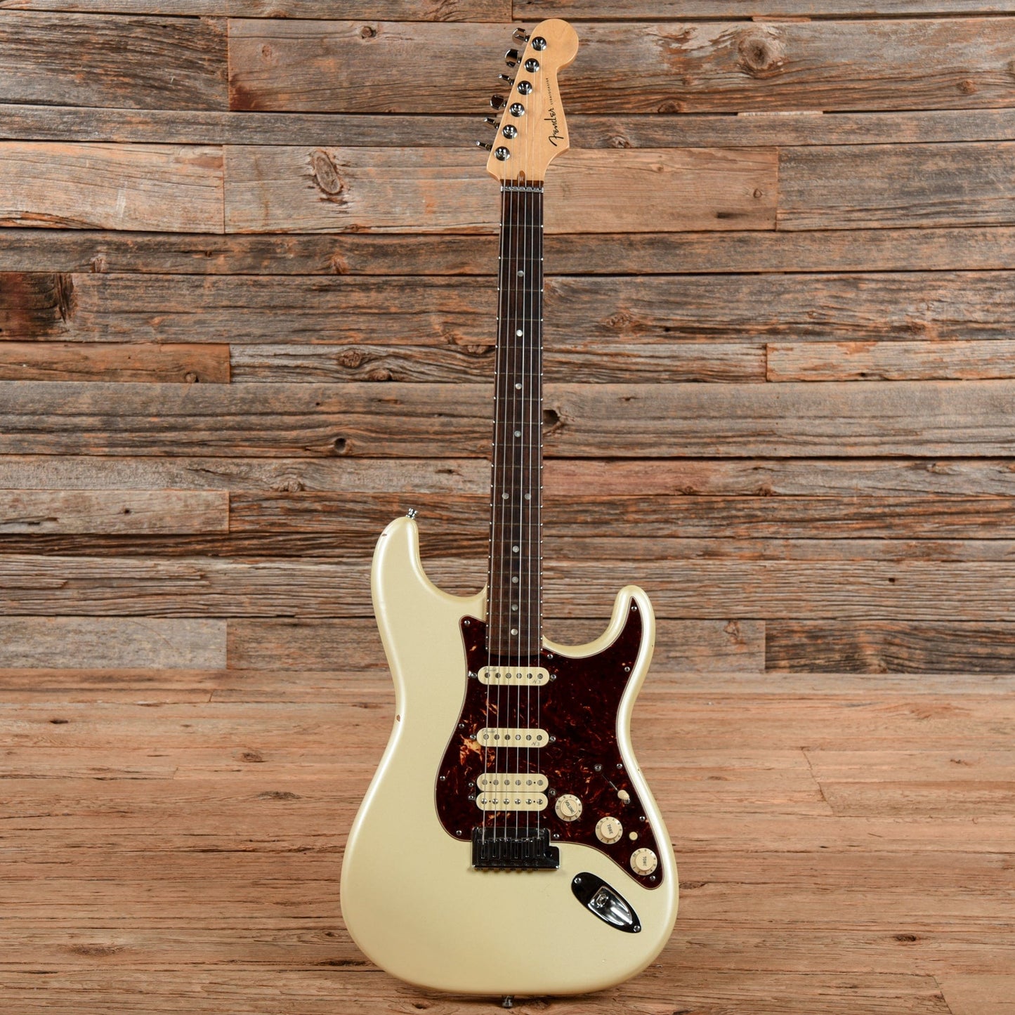 Fender American Deluxe Fat Stratocaster HSS Olympic Pearl 2013 Electric Guitars / Solid Body
