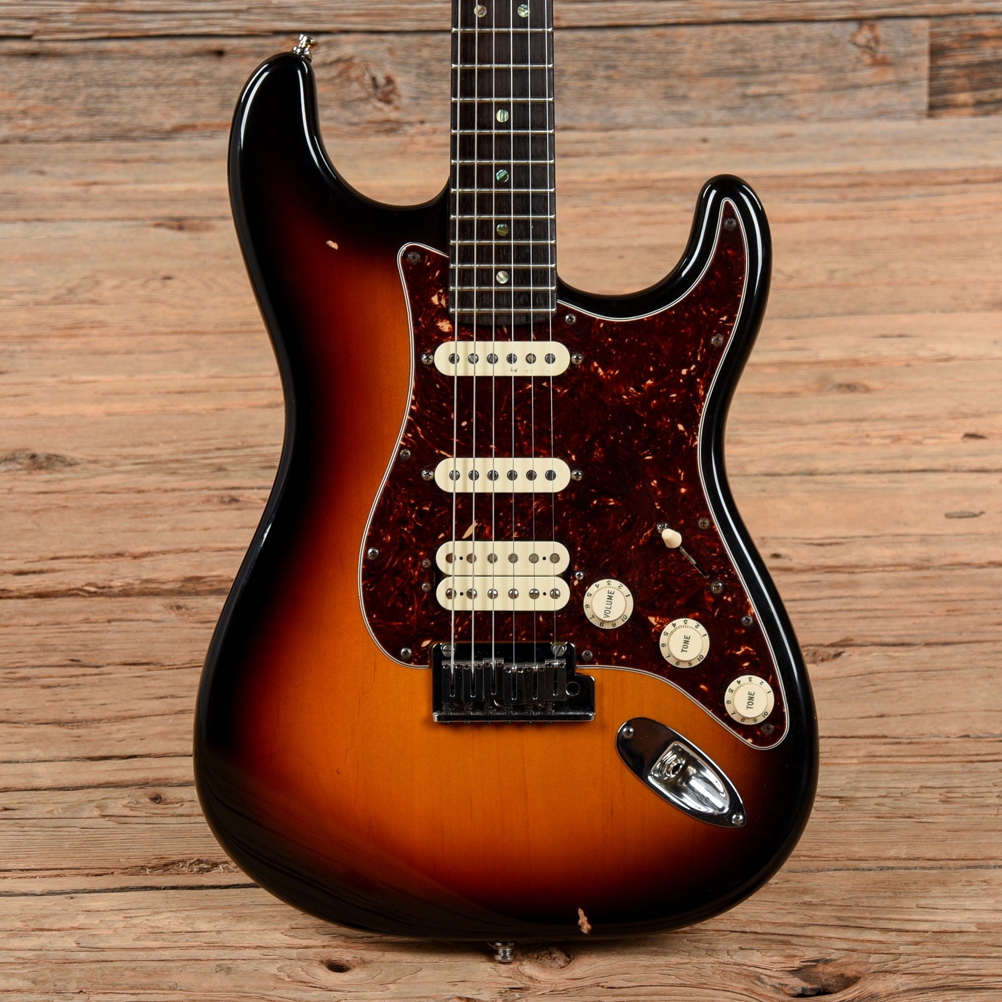 Fender American Deluxe Fat Stratocaster HSS Sunburst 2001 Electric Guitars / Solid Body